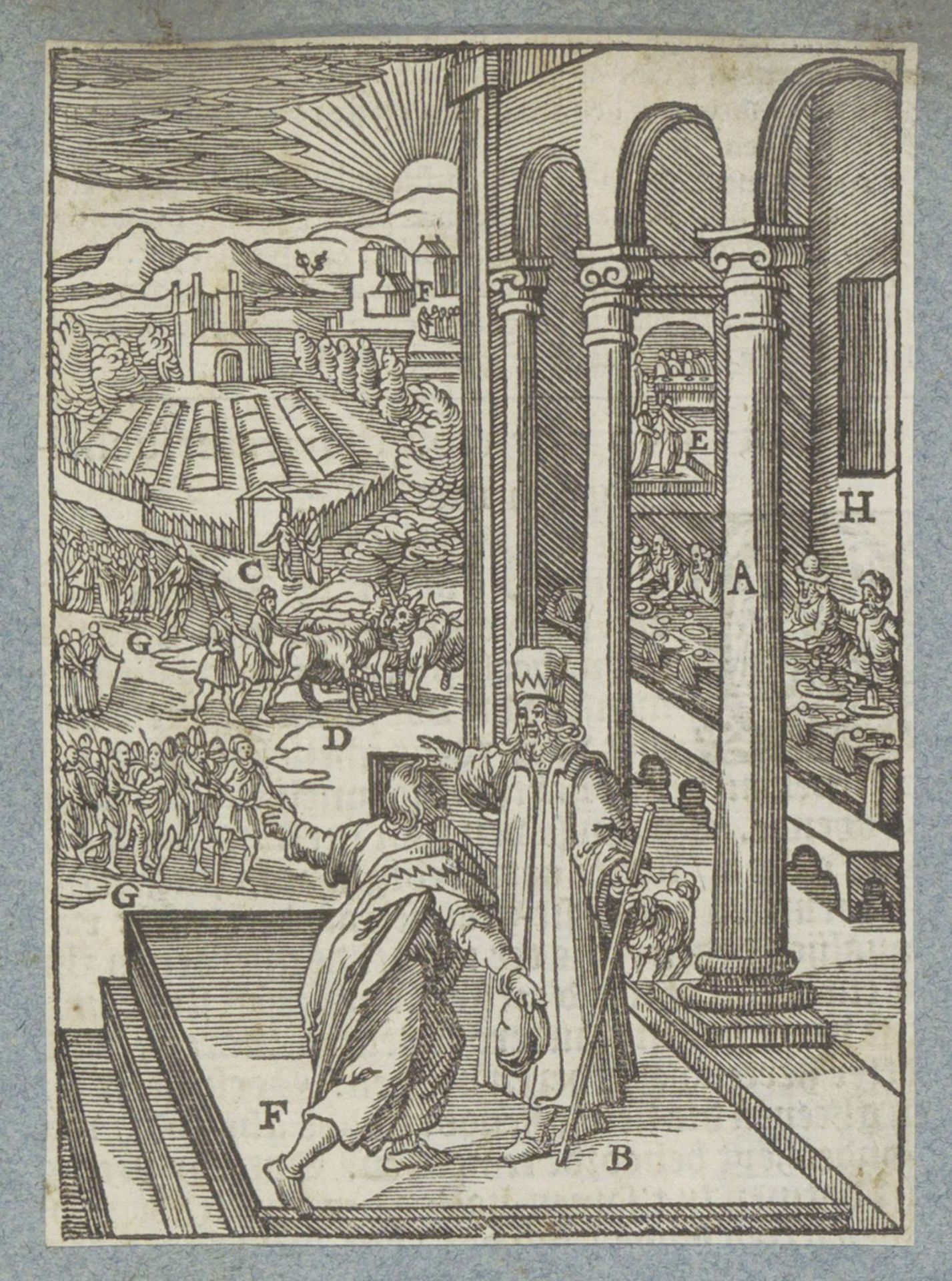 Gelijkenis van het koninklijke bruiloftsfeest by Christoffel van (II) Sichem
