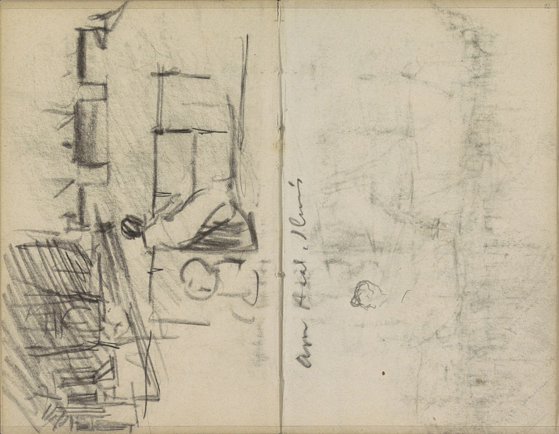 Vrouw bij de Haarlemmersluis in Amsterdam by George Hendrik Breitner