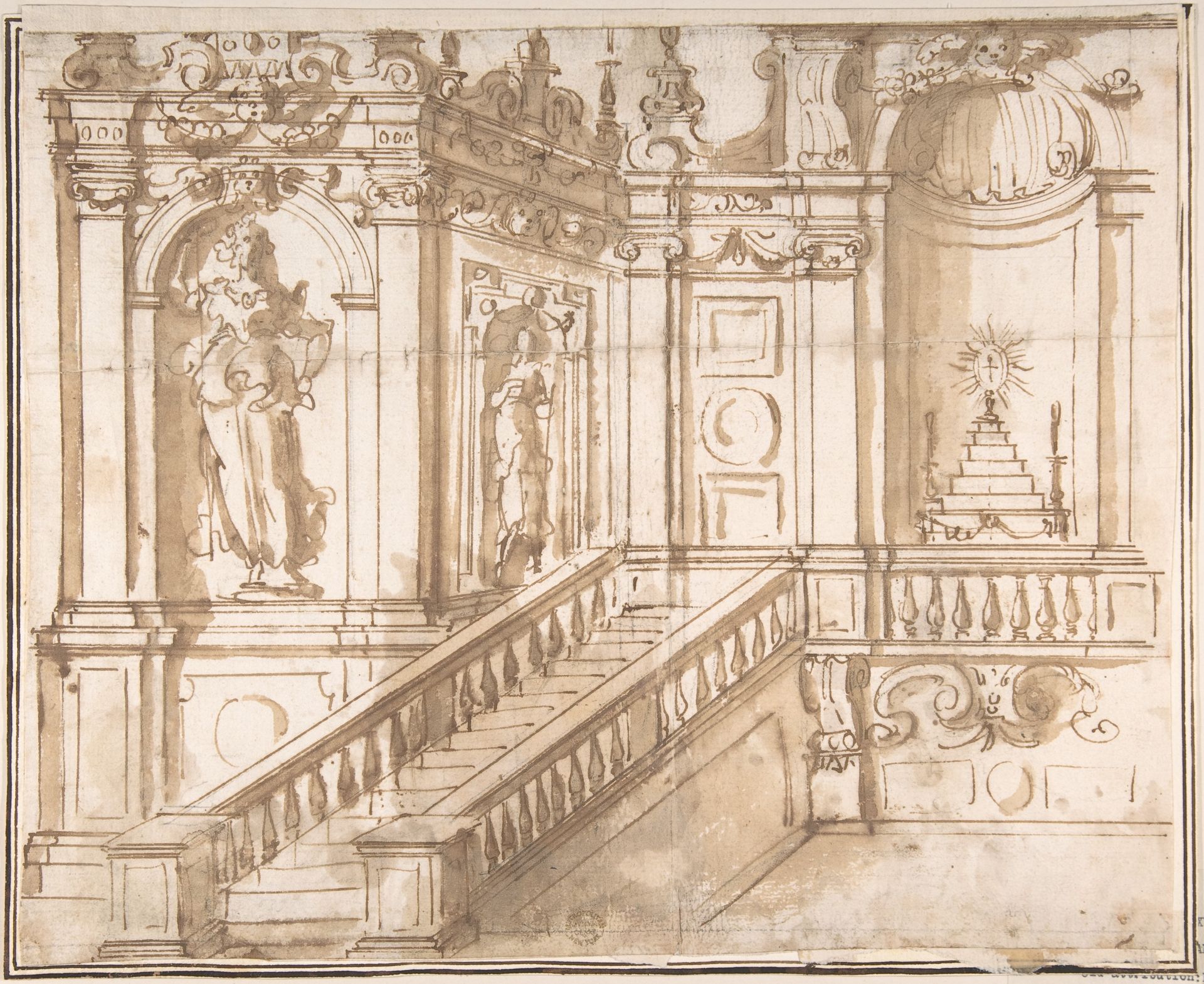 Project of Altar Decoration (Stage Setting ?) by Anonymous