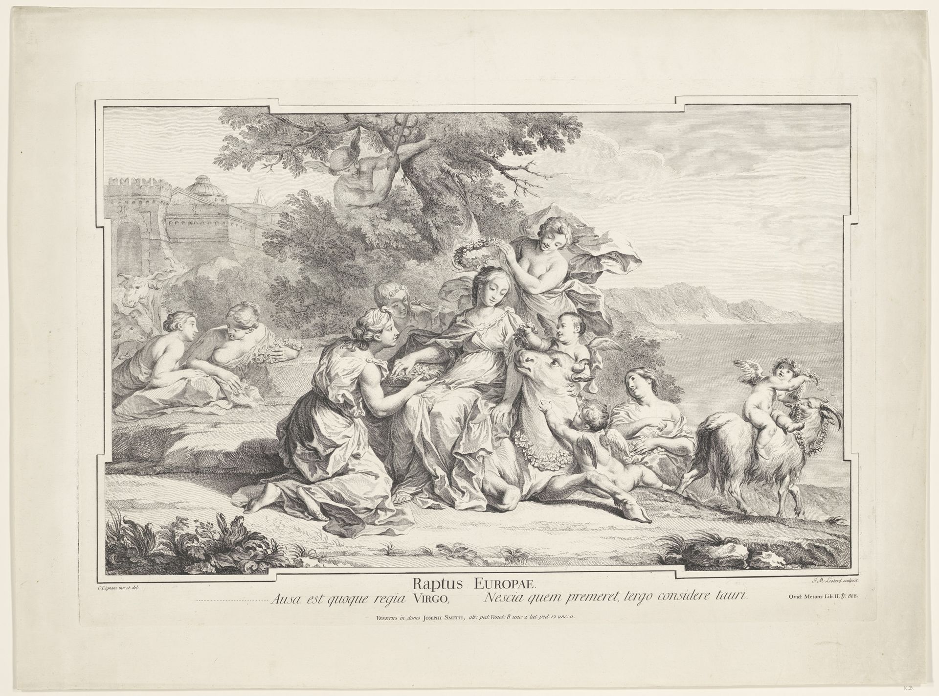 Ontvoering van Europa by Jean Michel Liotard