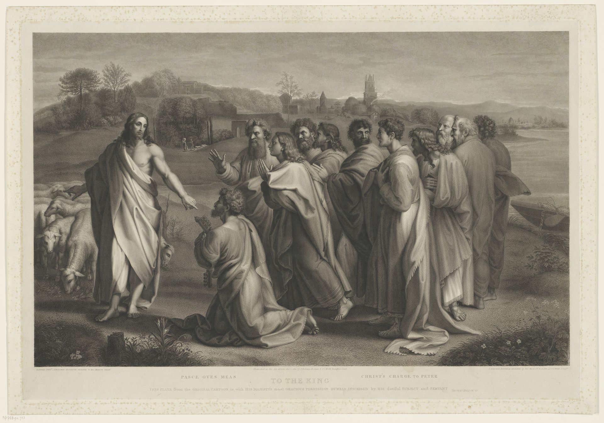 Christus met de discipelen by Thomas Holloway