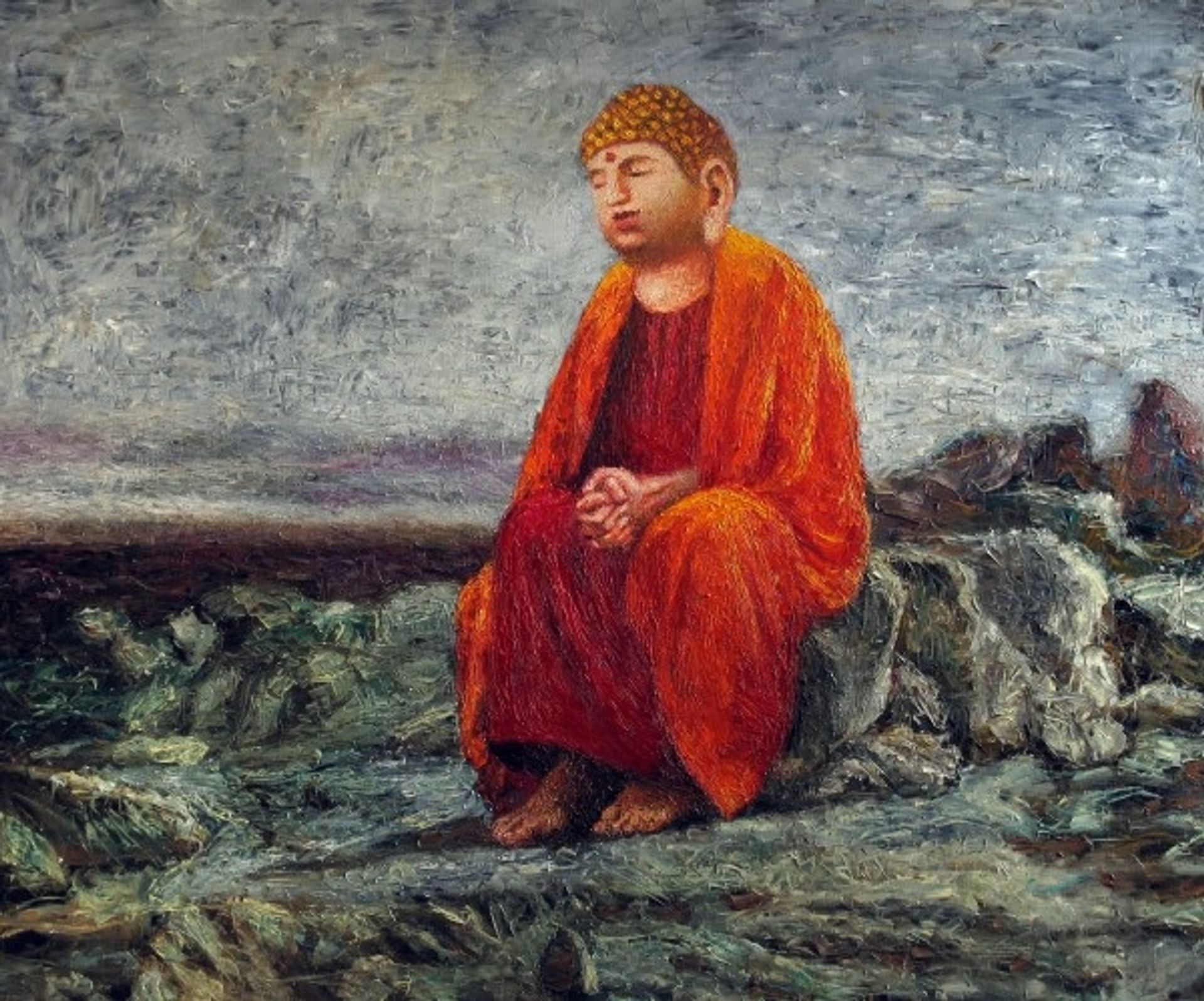 Buddha In The Desert. Version by Alexander Roitburd