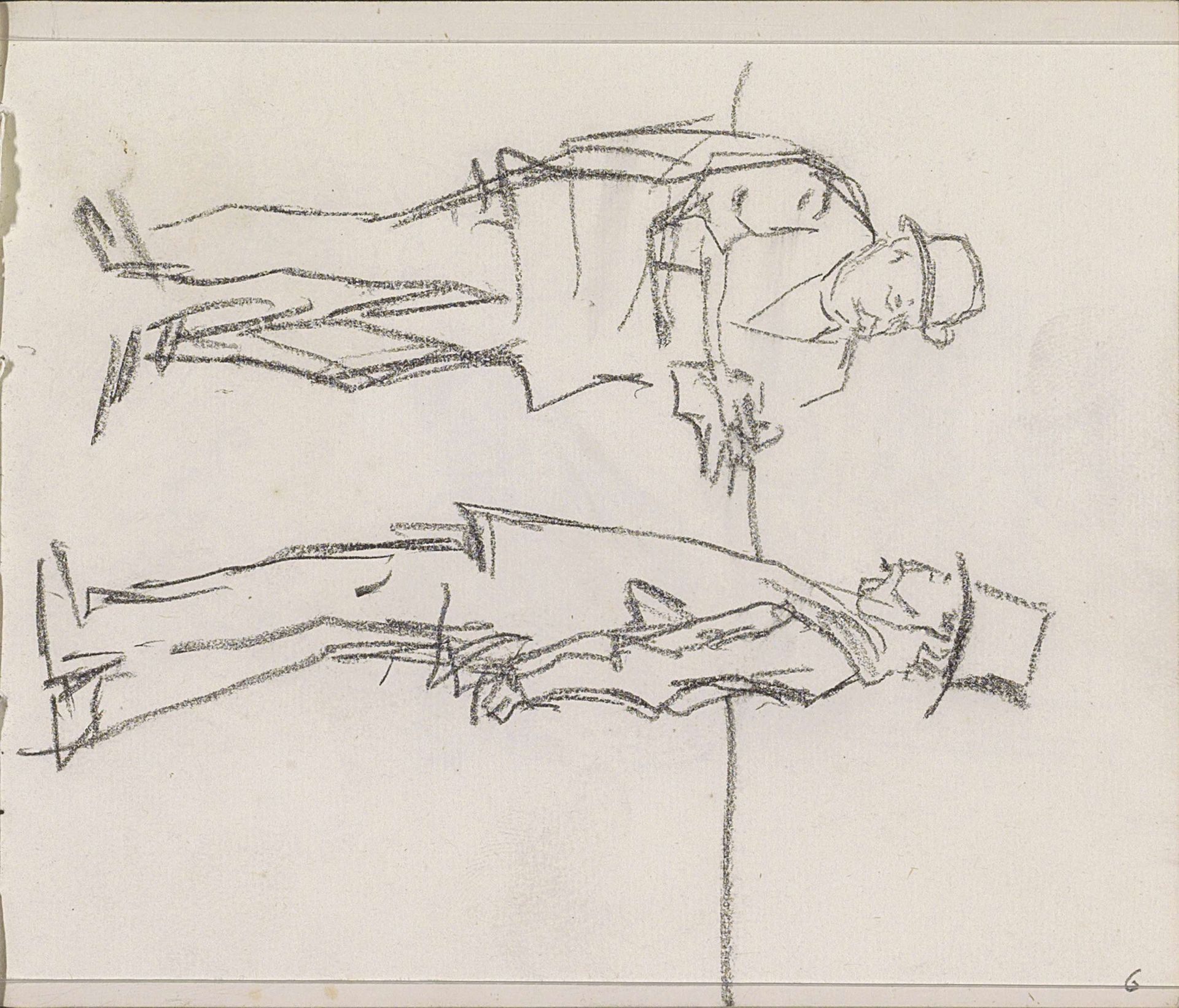 Twee staande mannen, tegenover elkaar by Isaac Israels