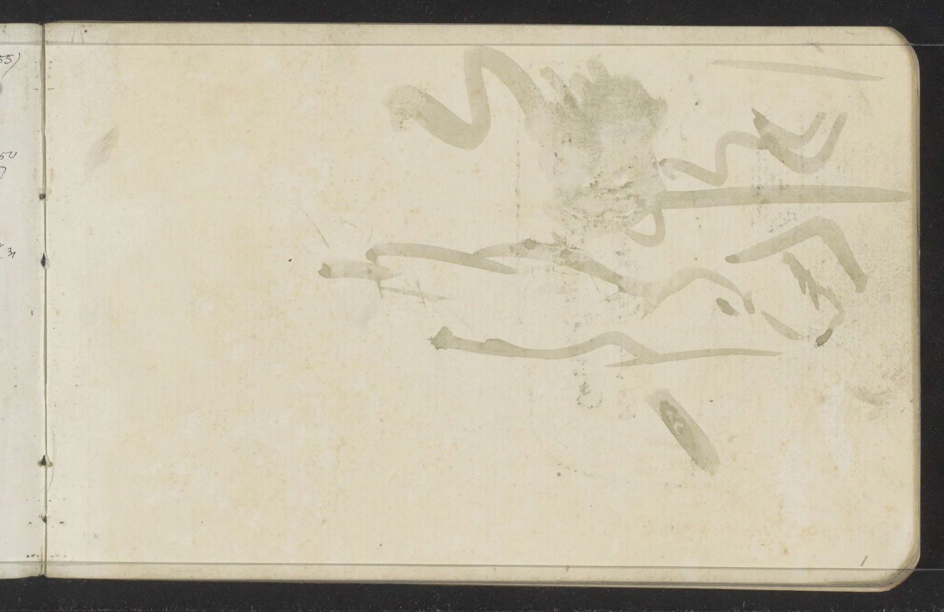 Studie, mogelijk van een vrouw met opgeheven arm by Isaac Israels