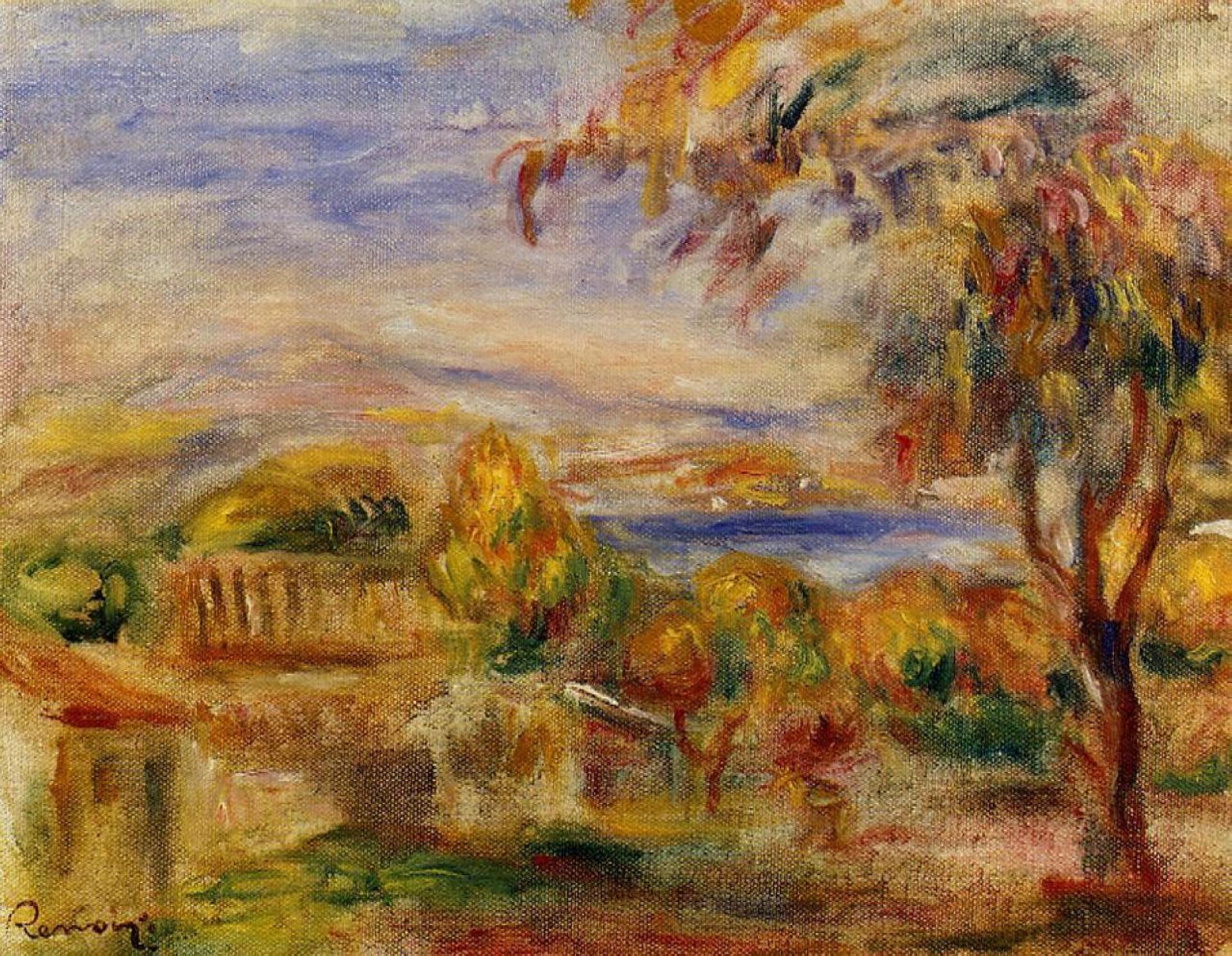 Landscape by the Sea by Pierre-Auguste Renoir