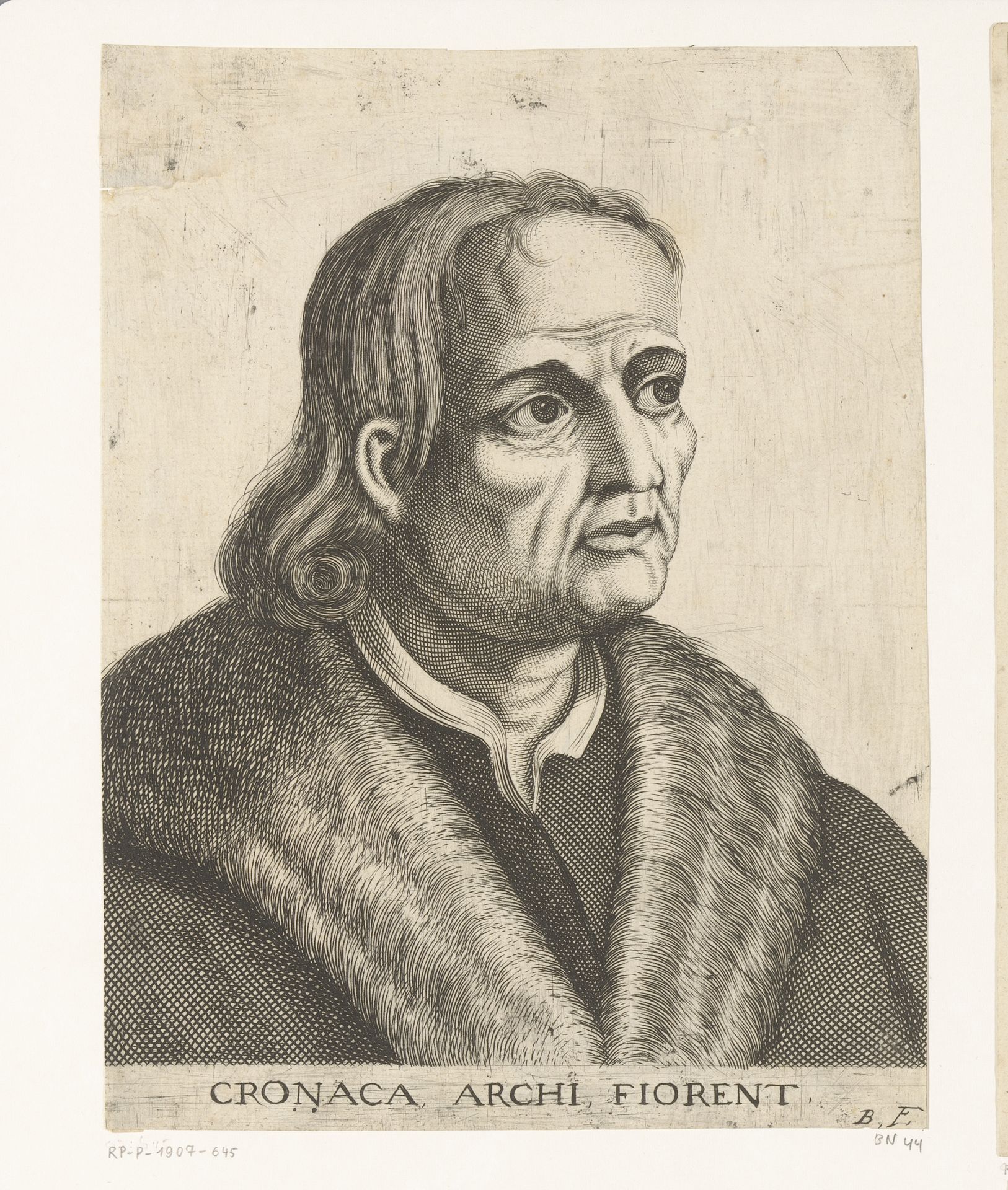 Portret van Simone del Pollaiolo by Jean Baron