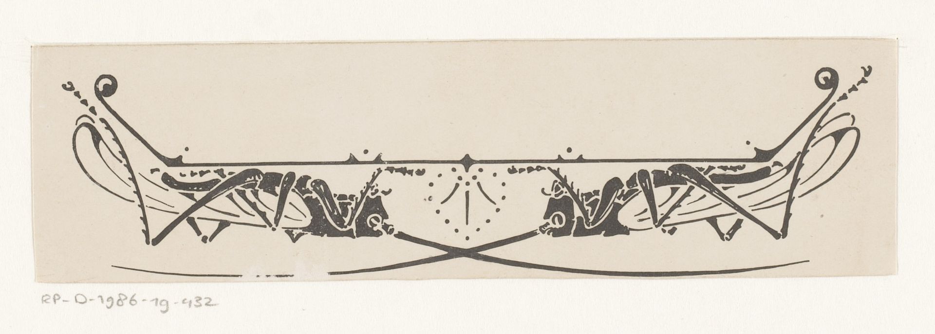 Vignet met twee insecten by Reinier Willem Petrus de (1874-1952) Vries