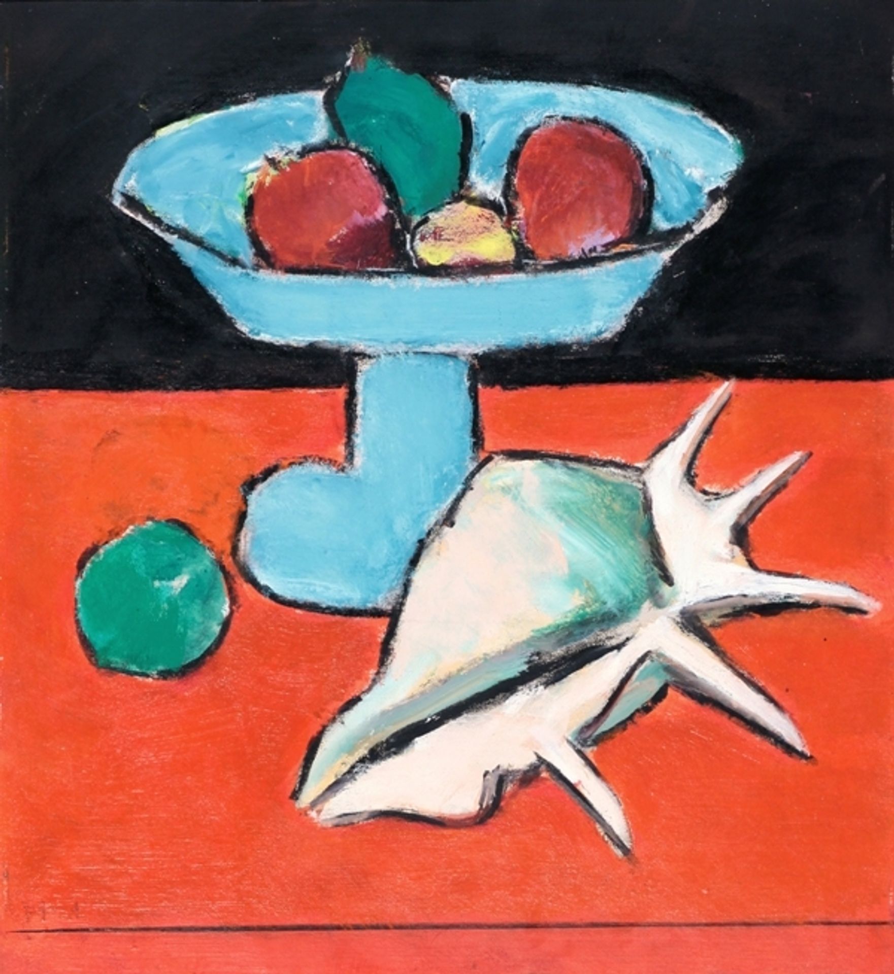Still Life With Tazza and Seashell by Ion Pacea