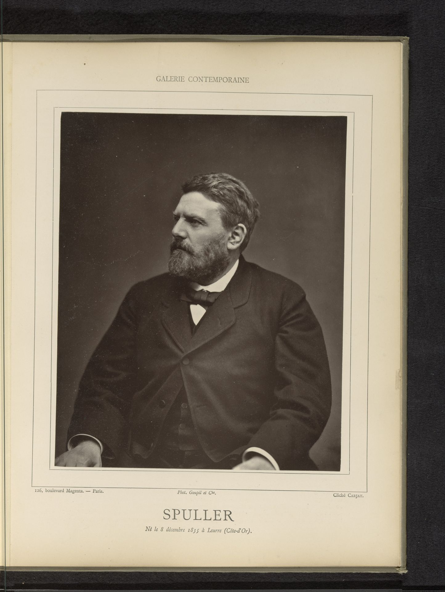Portret van Eugène Spuller by Etienne Carjat