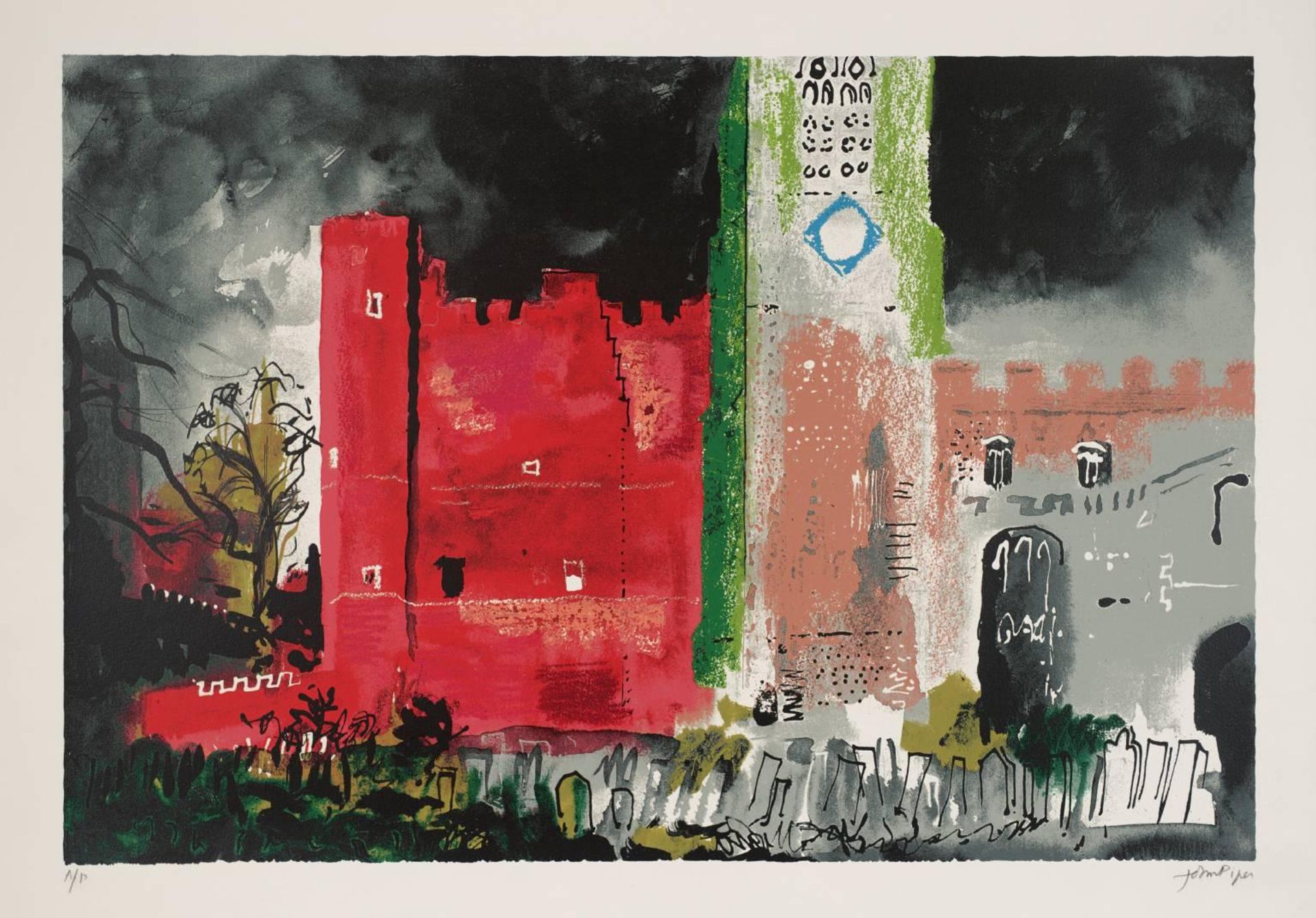 Buckden in a Storm by John Piper
