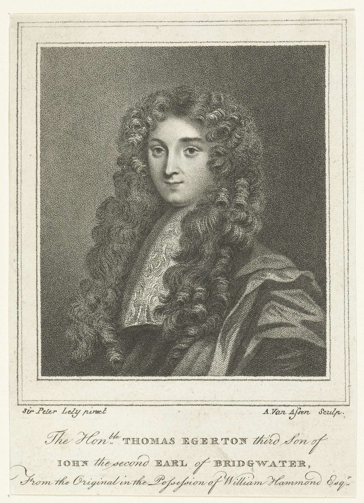 Portret van Thomas Egerton by Benedictus Antonio van Assen