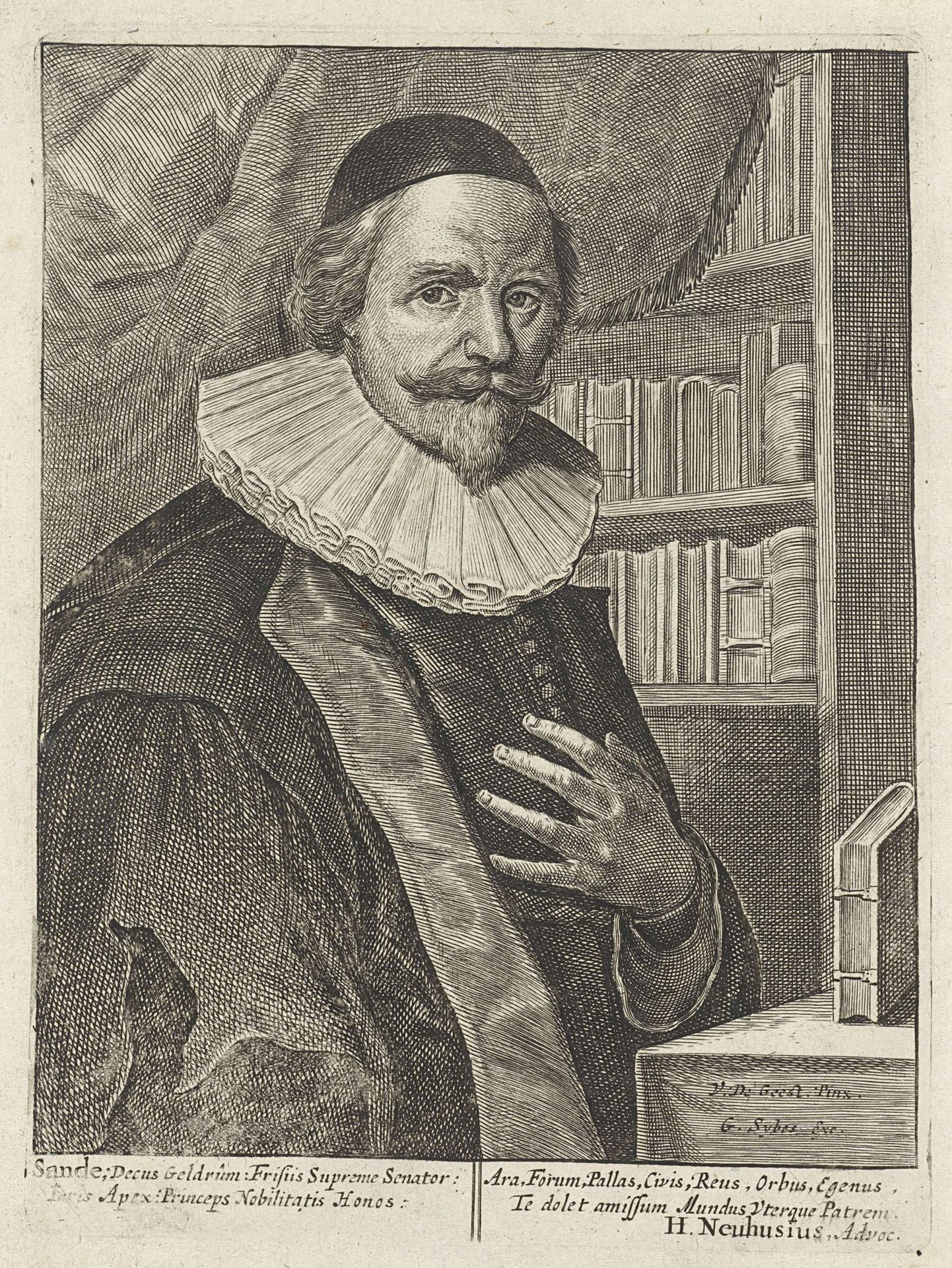 Portret van Johan van den Sande by Anonymous