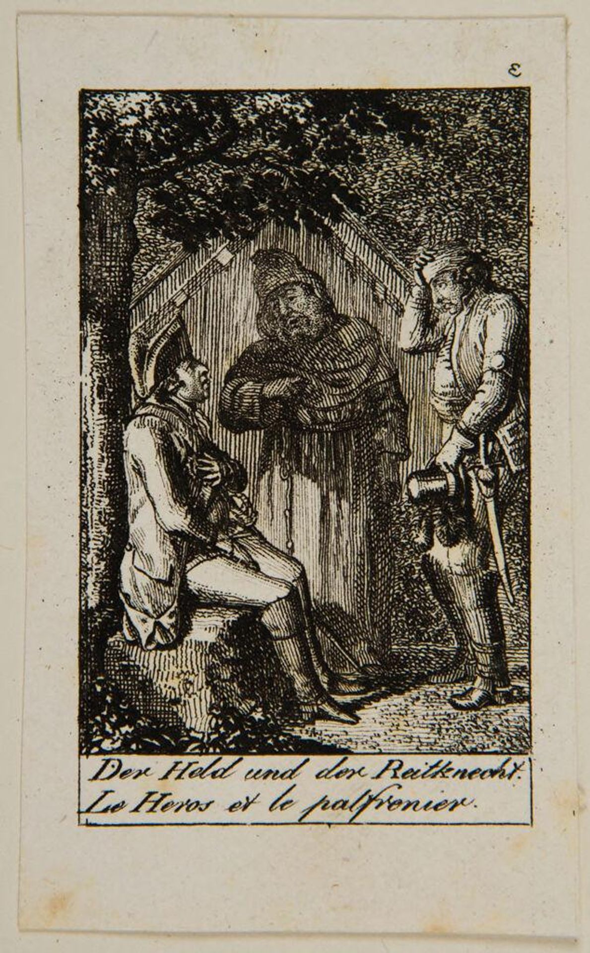 The Hero and the Priest by Daniel Nikolaus Chodowiecki