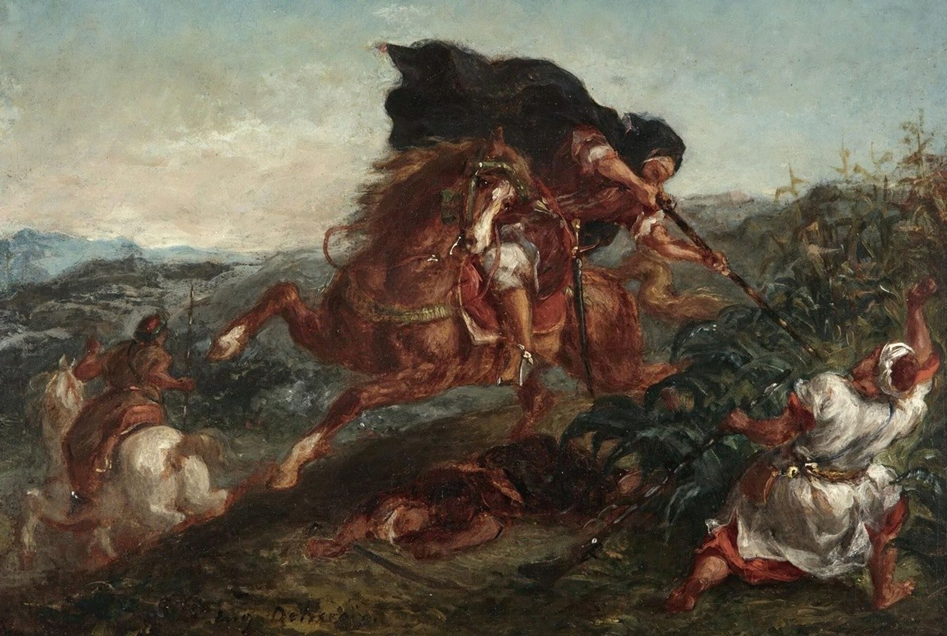 Le Combat by Eugène Delacroix