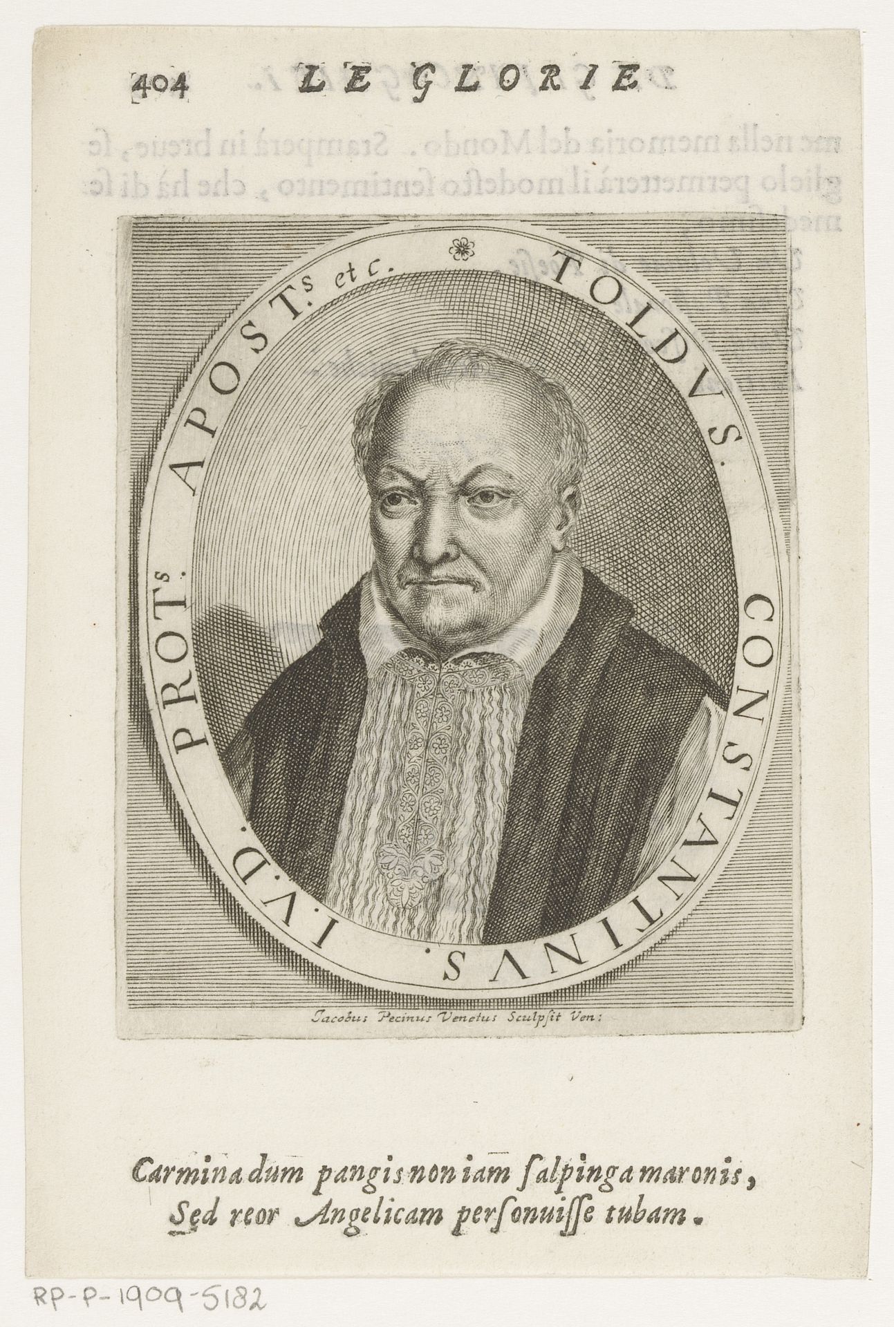 Portret van dichter en jurist Toldo Constantini by Giacomo Piccini