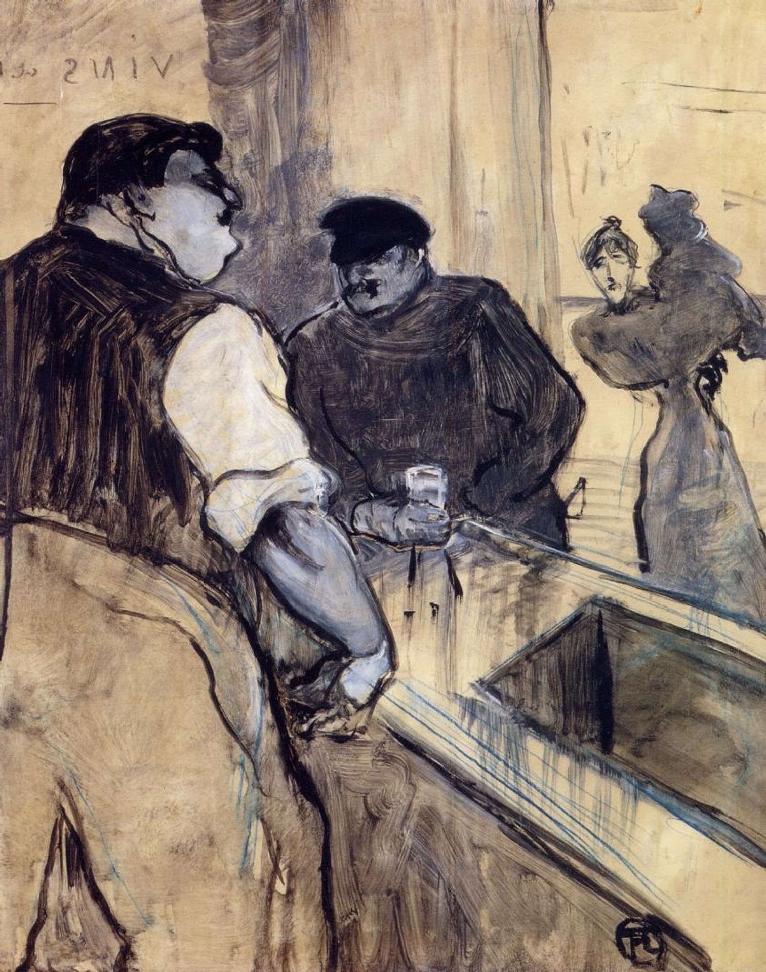 The Bartender by Henri de Toulouse-Lautrec