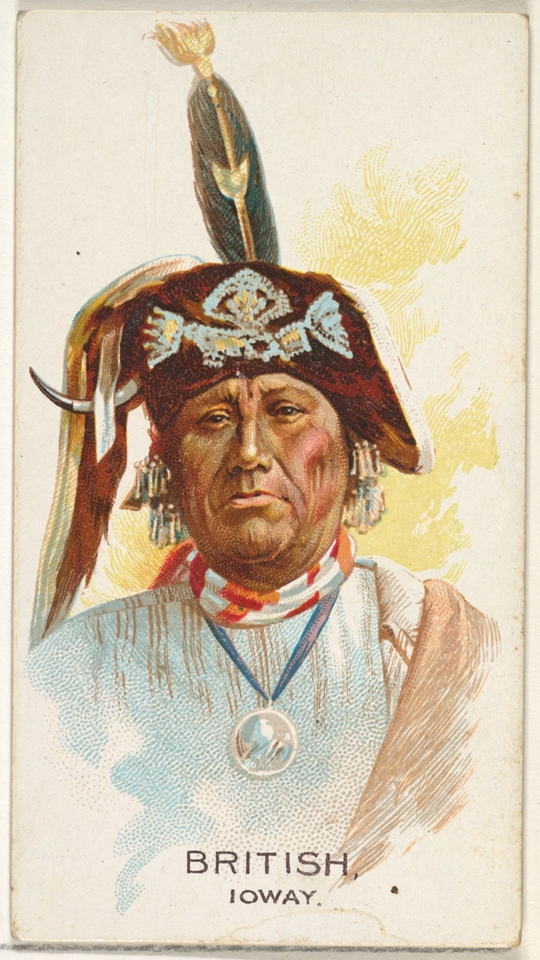 British, Ioway, from the American Indian Chiefs series (N2) for Allen & Ginter Cigarettes Brands by Allen & Ginter