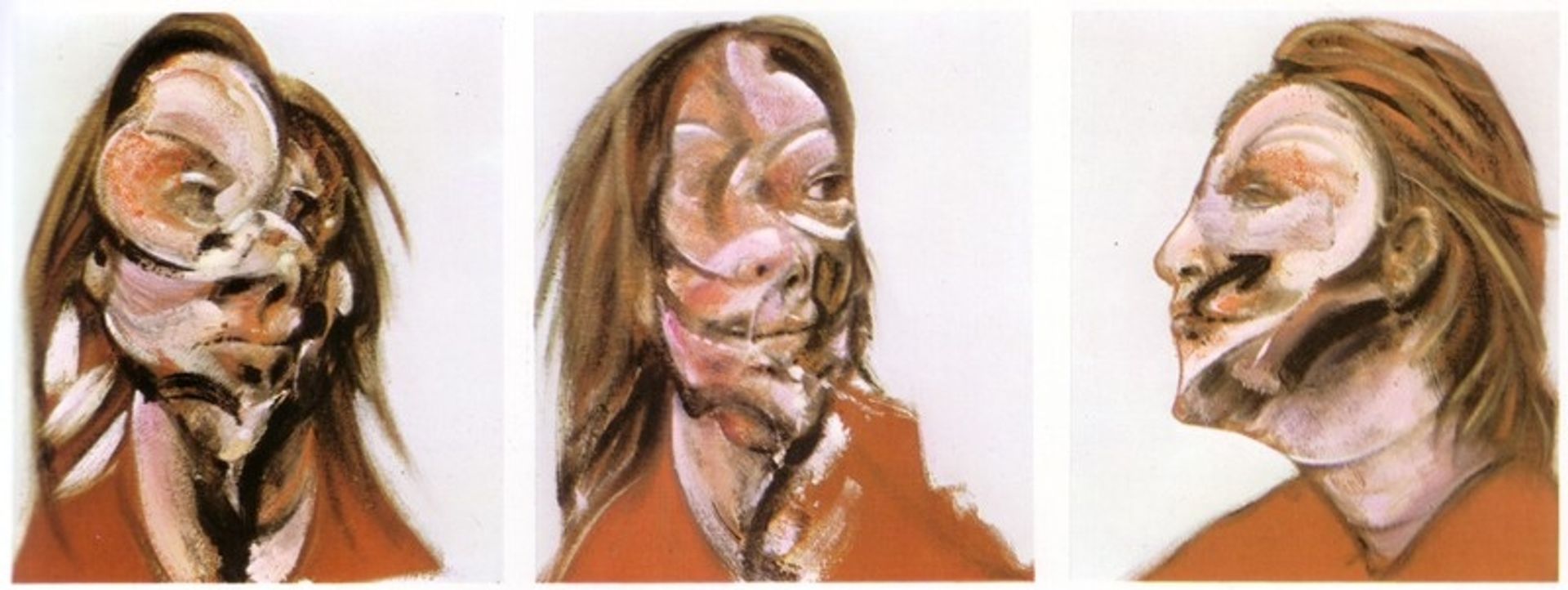 Three Studies of Isabel Rawsthorne (on a light background) by Francis Bacon