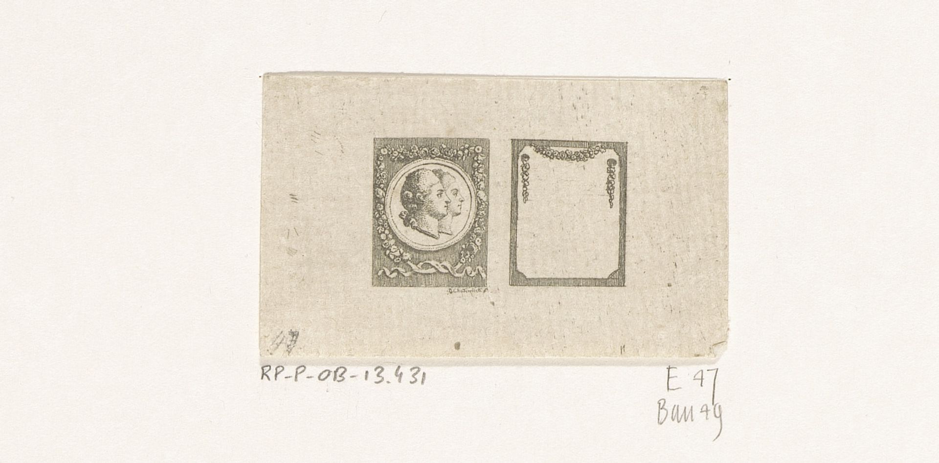 Portretten van Willem V van Oranje en Wilhelmina van Pruisen by Daniel Nikolaus Chodowiecki