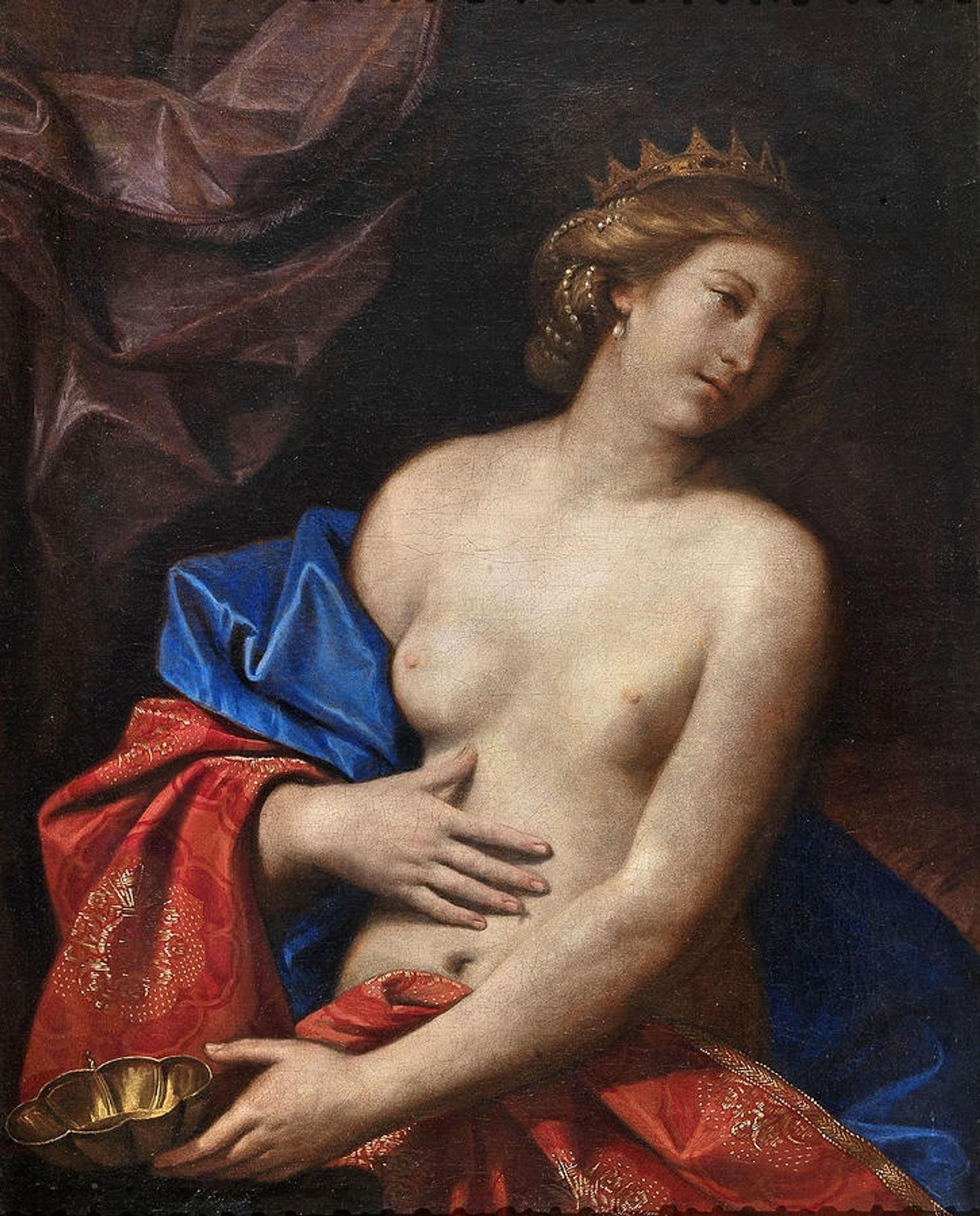 Dying Nude Sophonisba by Guercino
