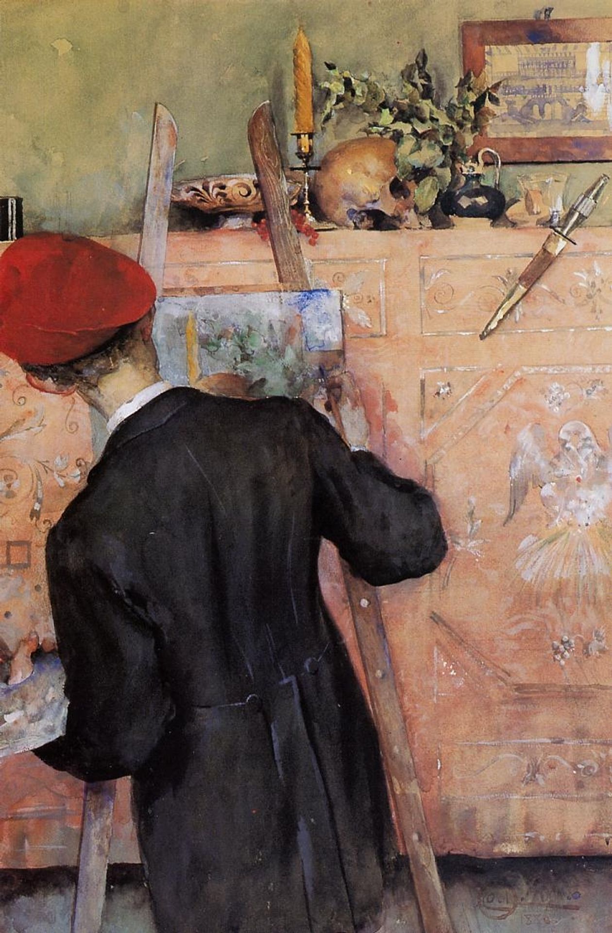 The Still Life Painter by Carl Larsson