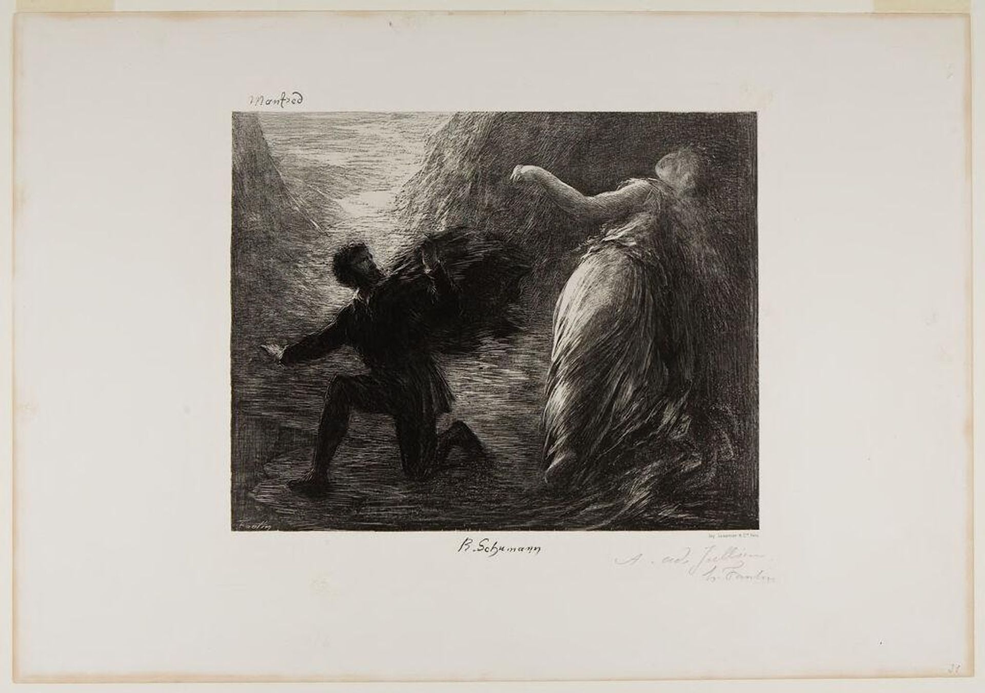 Manfred and Astarte by Henri Fantin-Latour