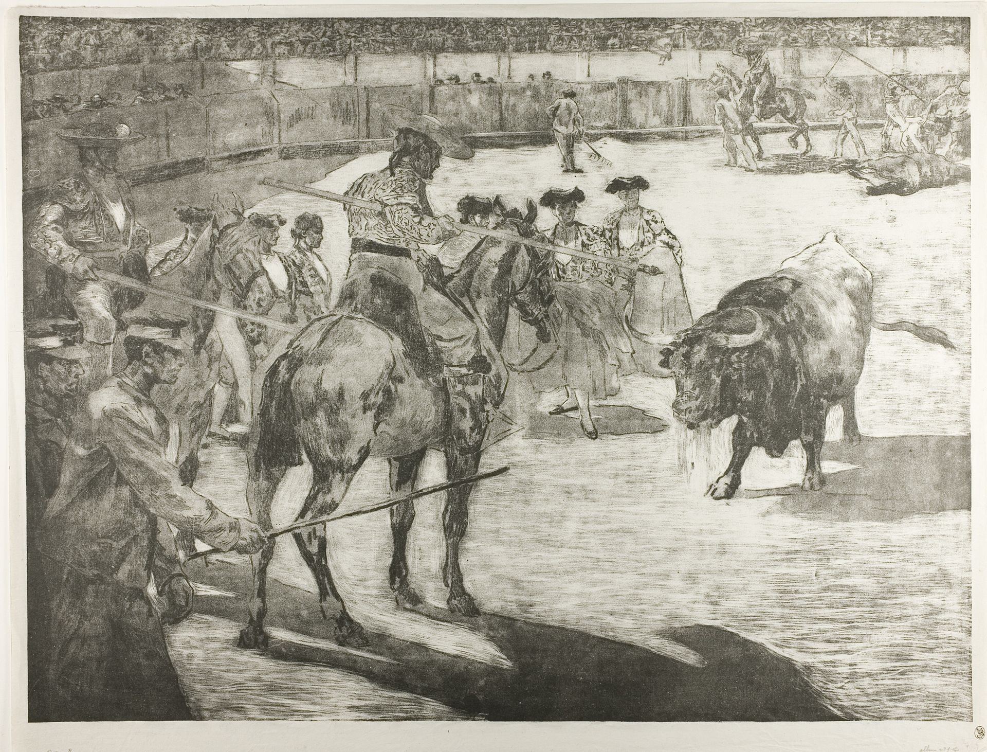 Bull-Fight by Alexandre Lunois