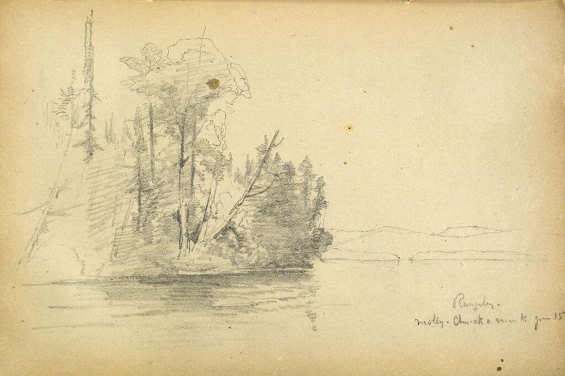 Rangeley Lake and Lake Molly Chunk-a-muuk, Maine by Benjamin Champney