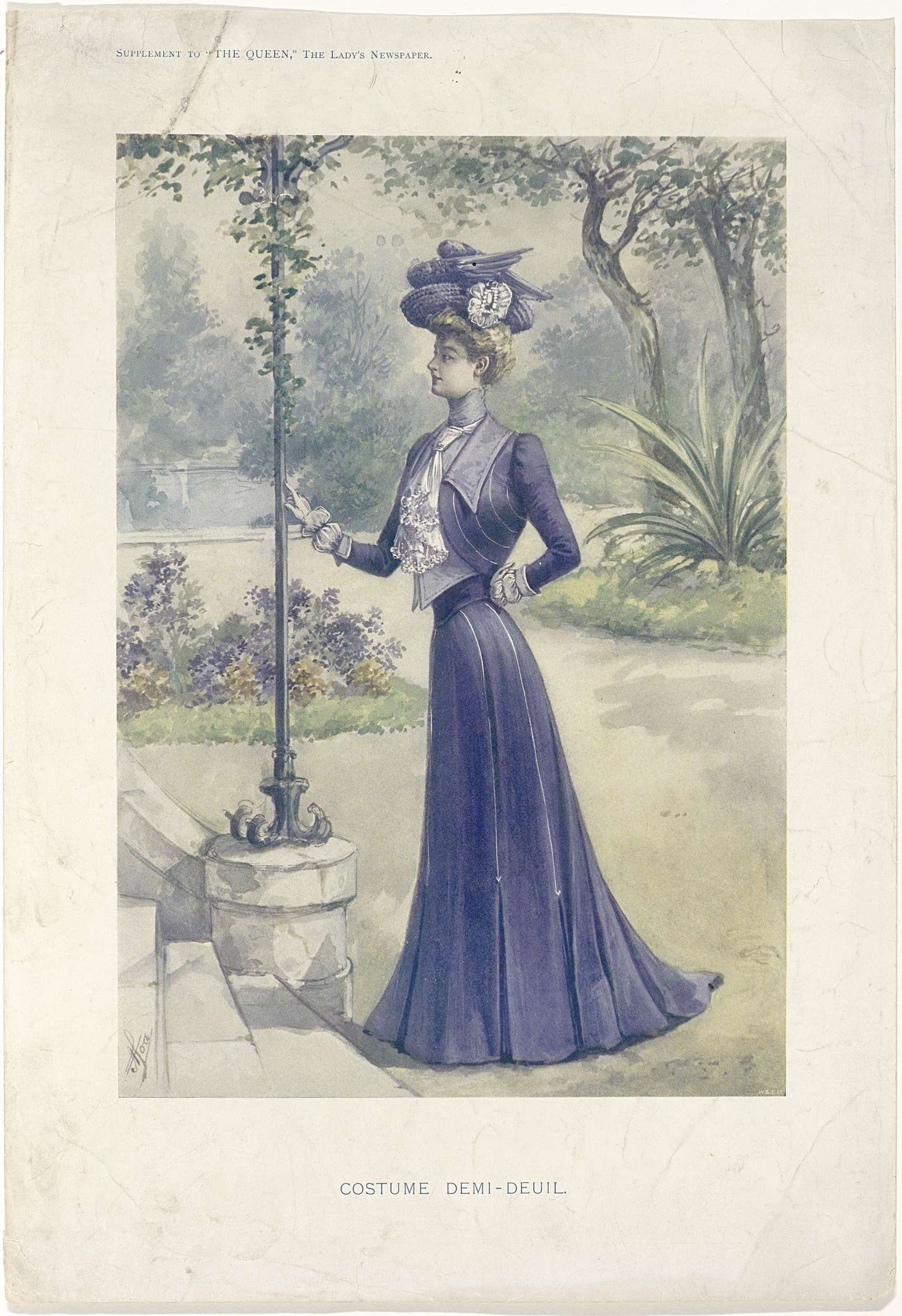 The Queen, The Lady's Newspaper, 1900 : Costume demi-deul by Anonymous