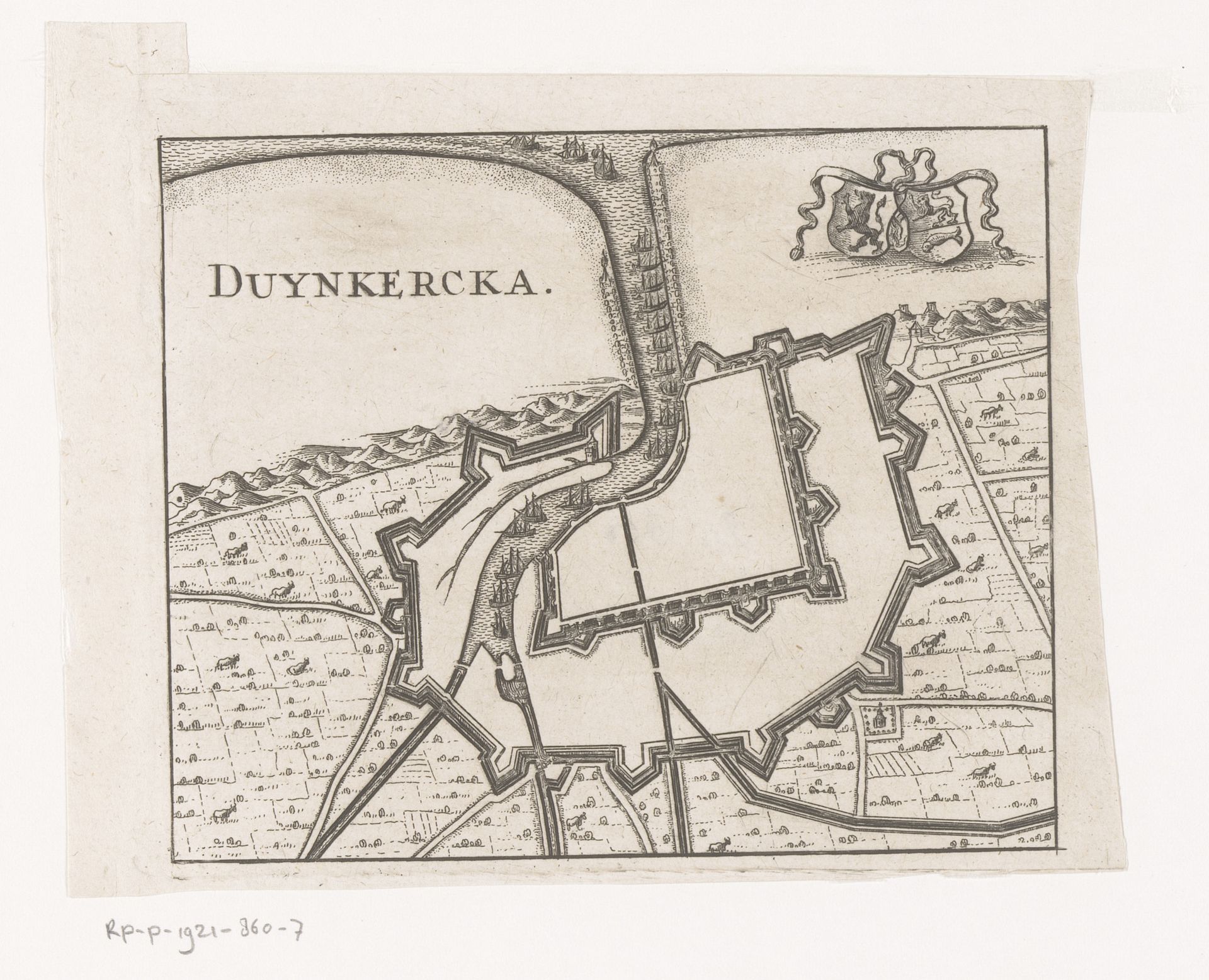 Vestingplattegrond van Duinkerke by Anonymous