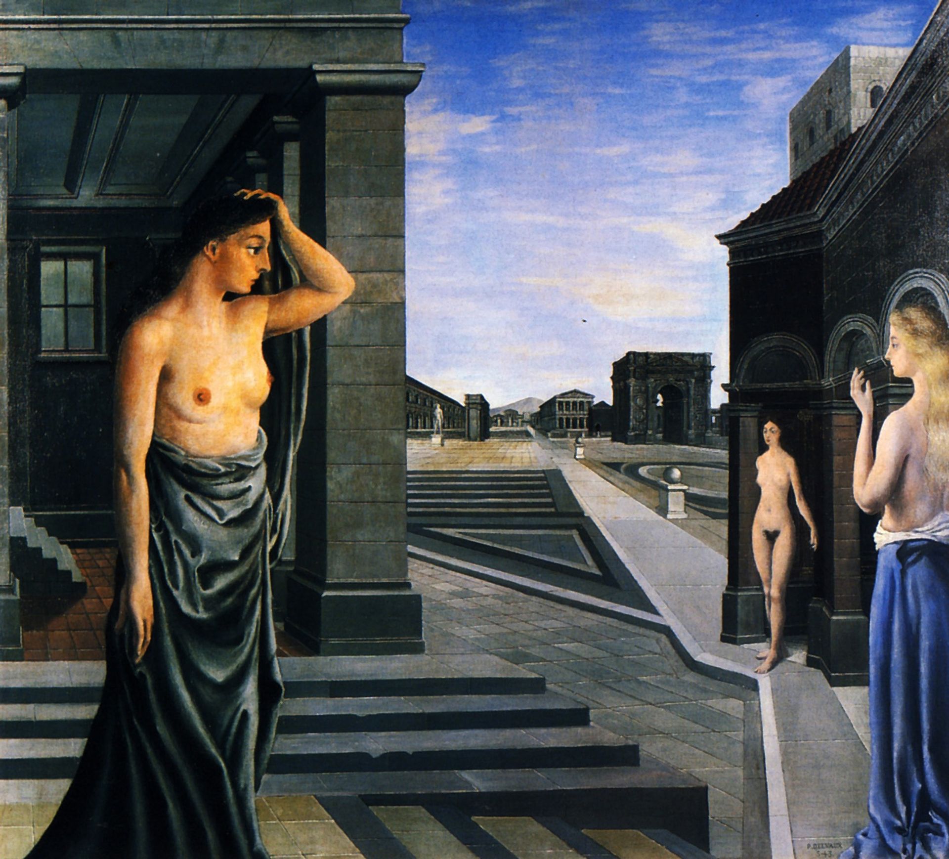 Grise City by Paul Delvaux