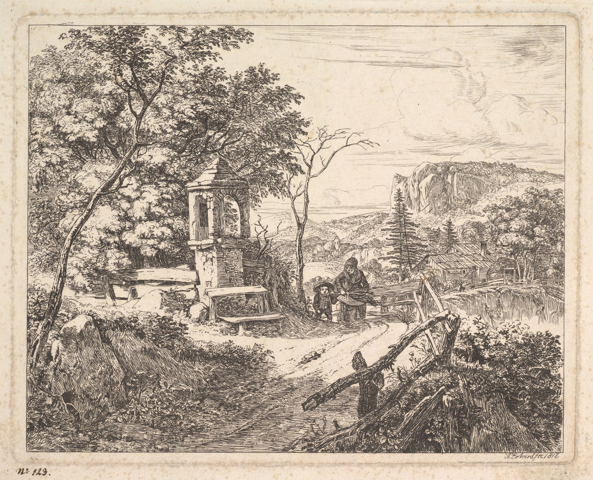 The Grove with Boys by Johann Christoph Erhard
