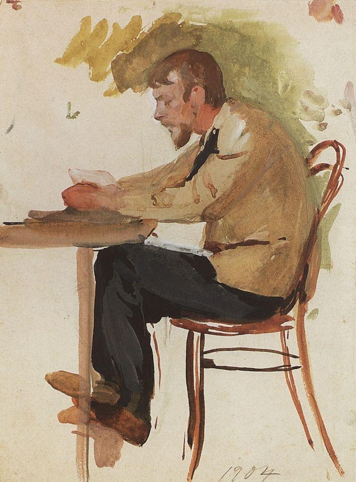 Portrait of Boris Serebryakov by Zinaida Serebriakova