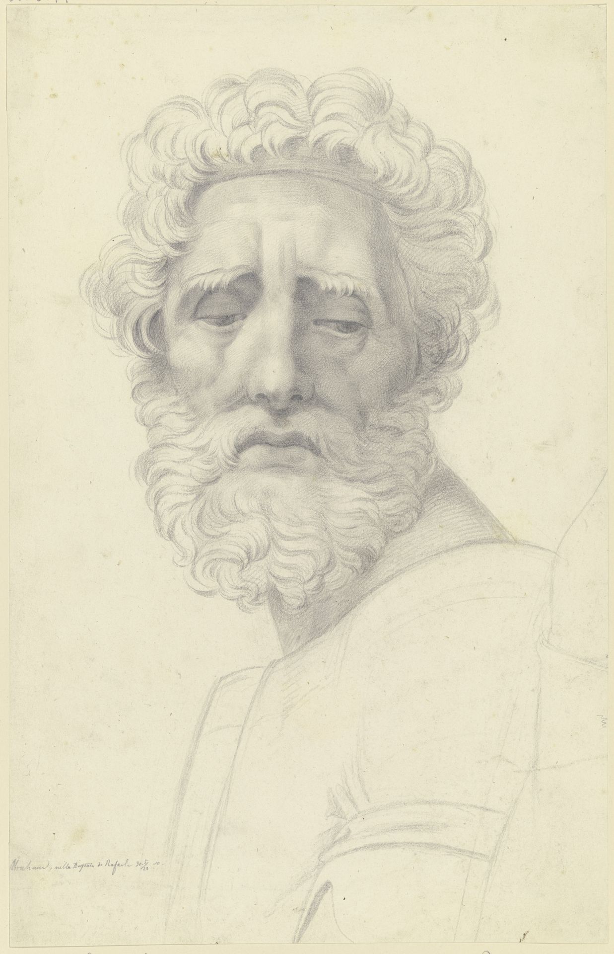 Abraham aus Raffaels Disputa by Moritz Daniel Oppenheim