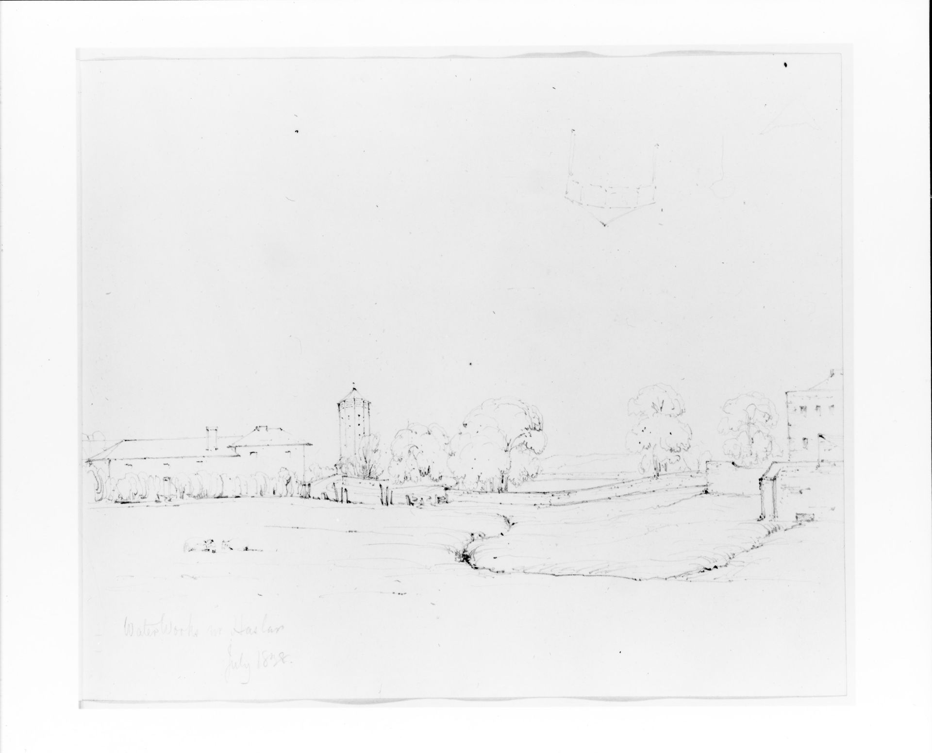 Waterworks in Haslan (from Sketchbook) by John William Casilear