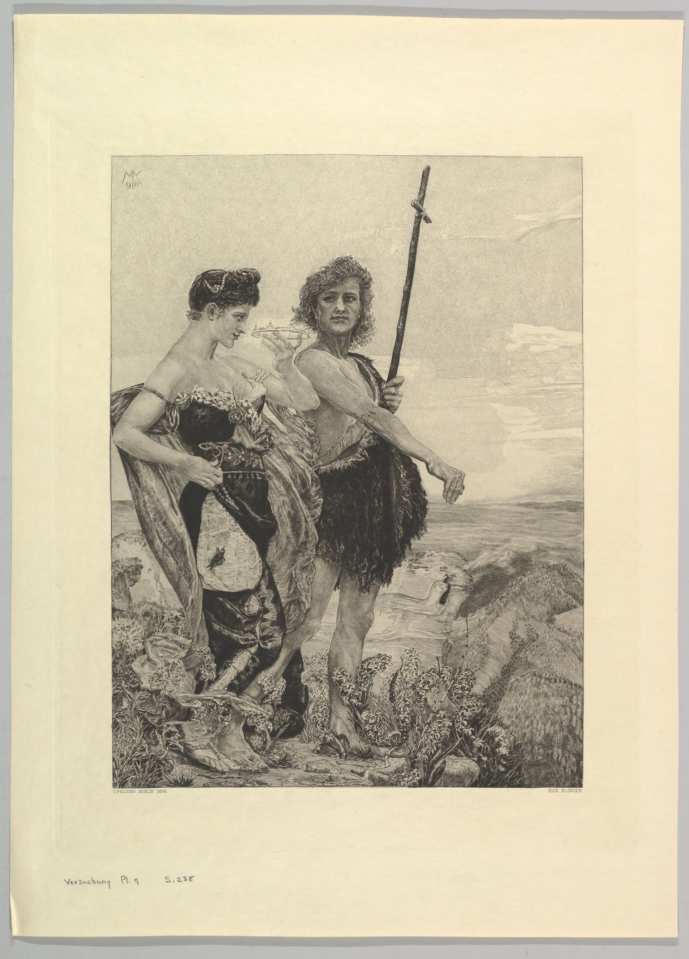 Versuchung, from the series Vom Tode Zweiter Teil by Max Klinger