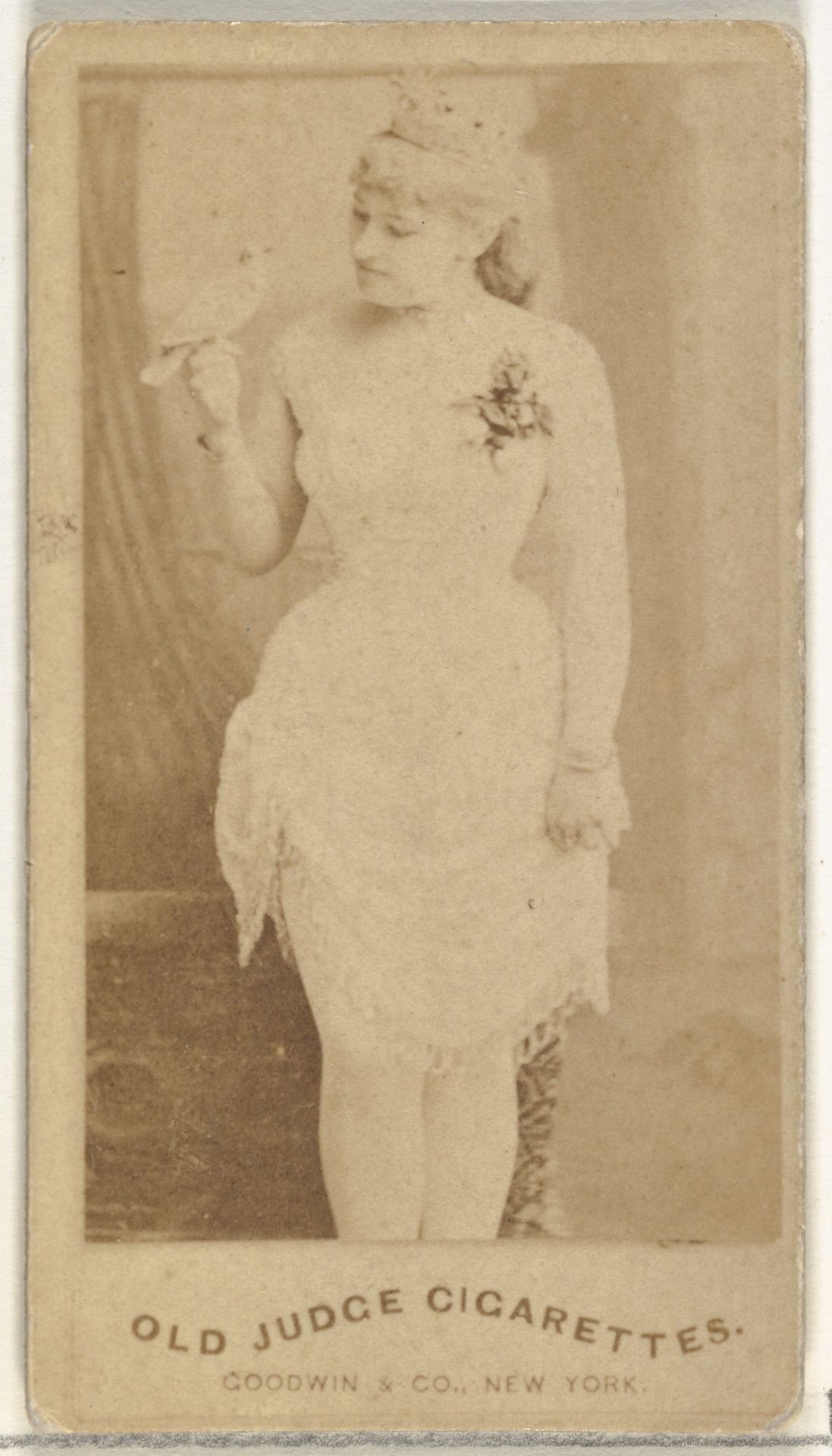 From the Actors and Actresses series (N171) for Old Judge Cigarettes by Goodwin & Company