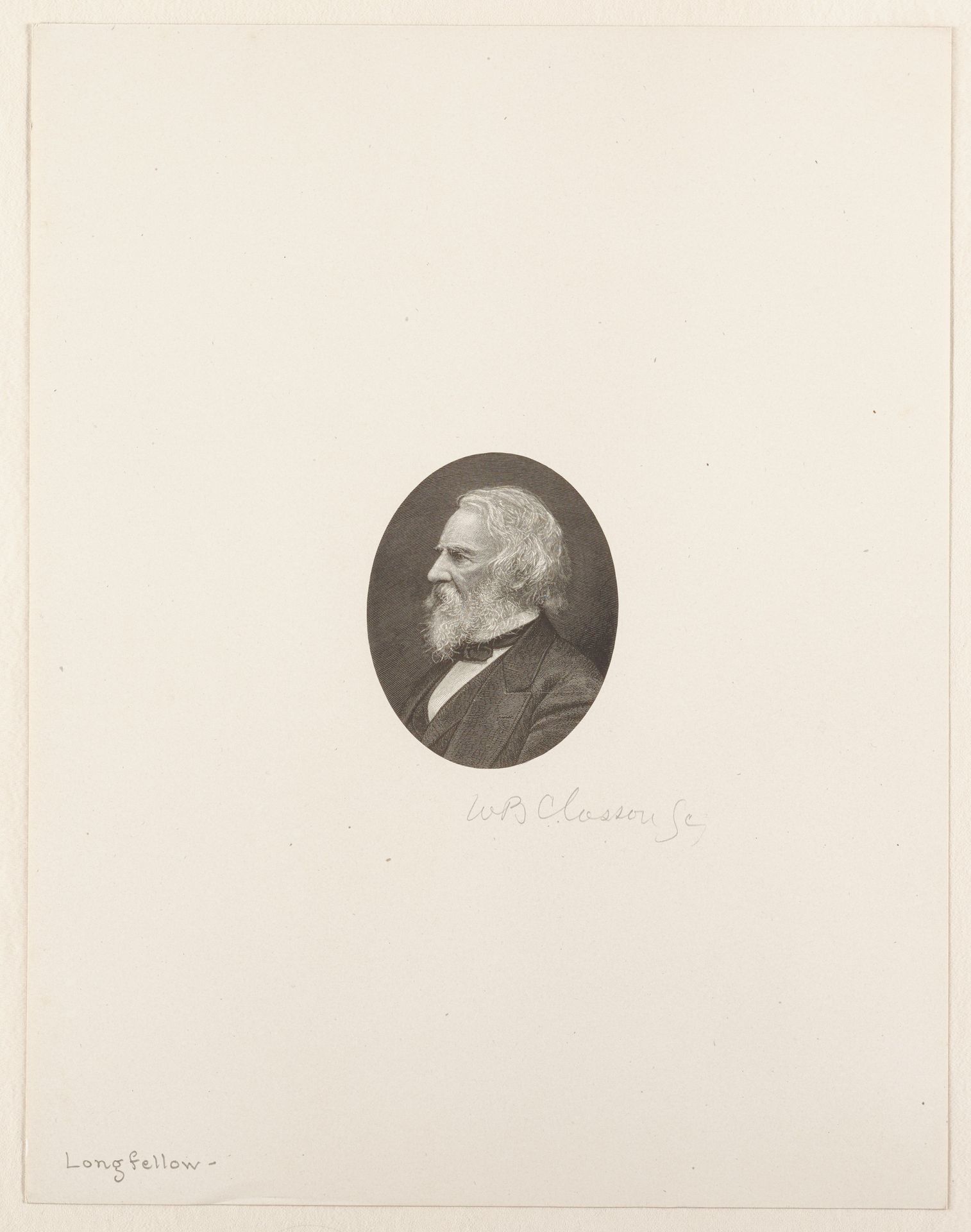Henry Wadsworth Longfellow by William B. Closson