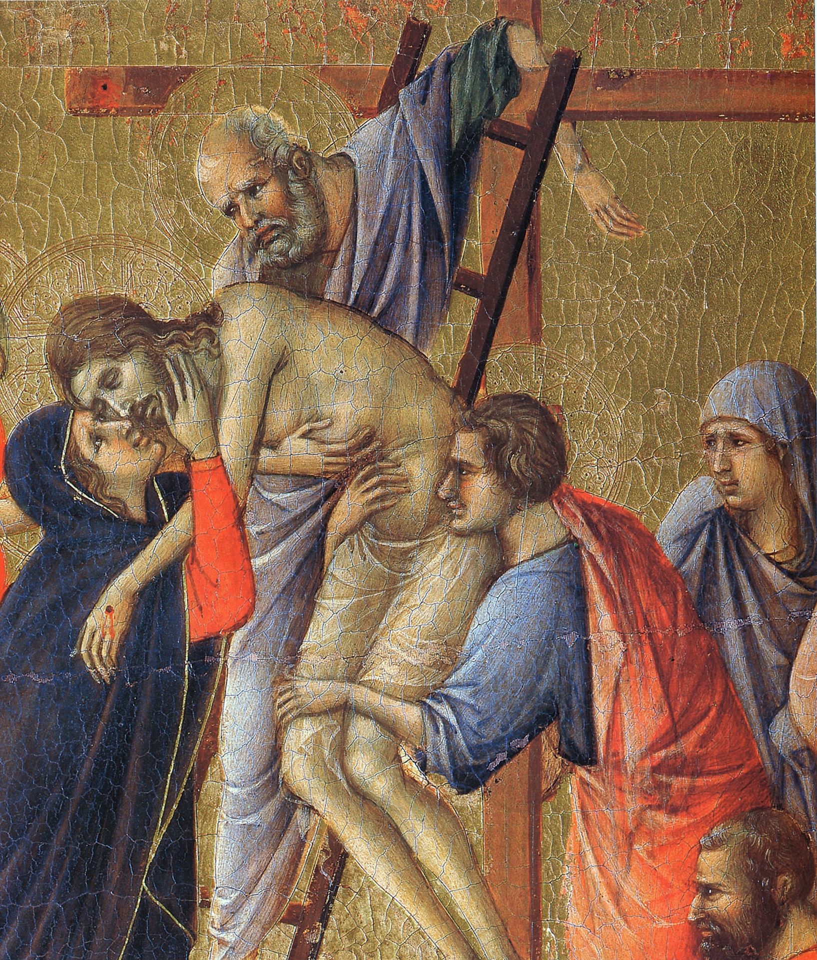 Descent from the Cross (Fragment) by Duccio