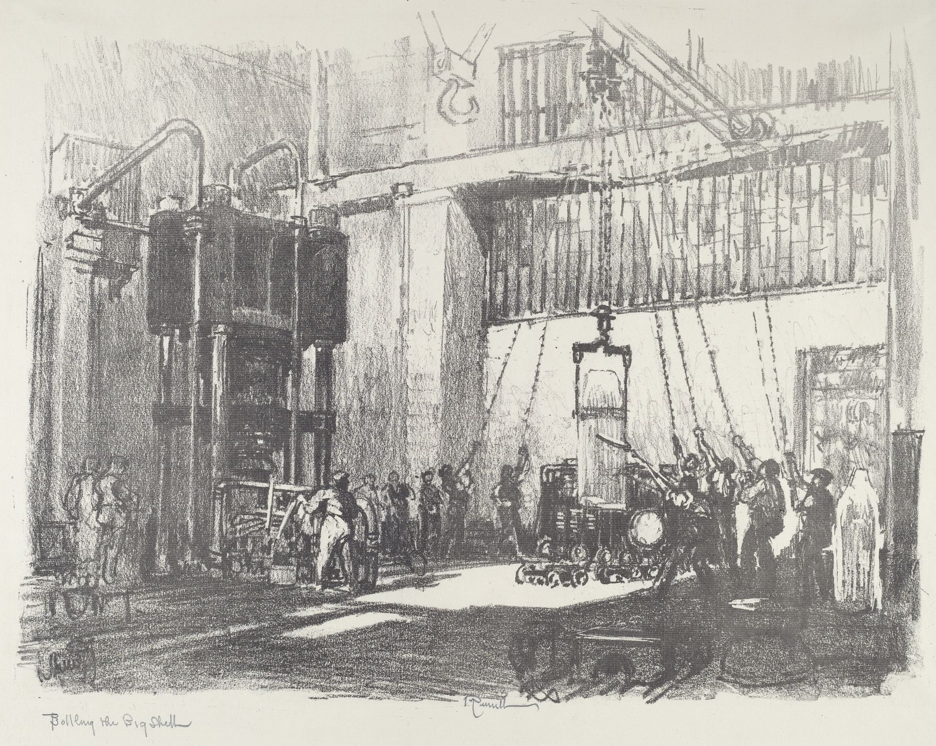 Bottling the Big Shell by Joseph Pennell