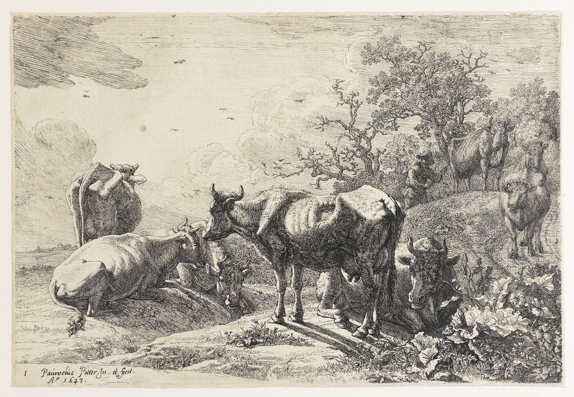 De veehoeder by Paulus Potter
