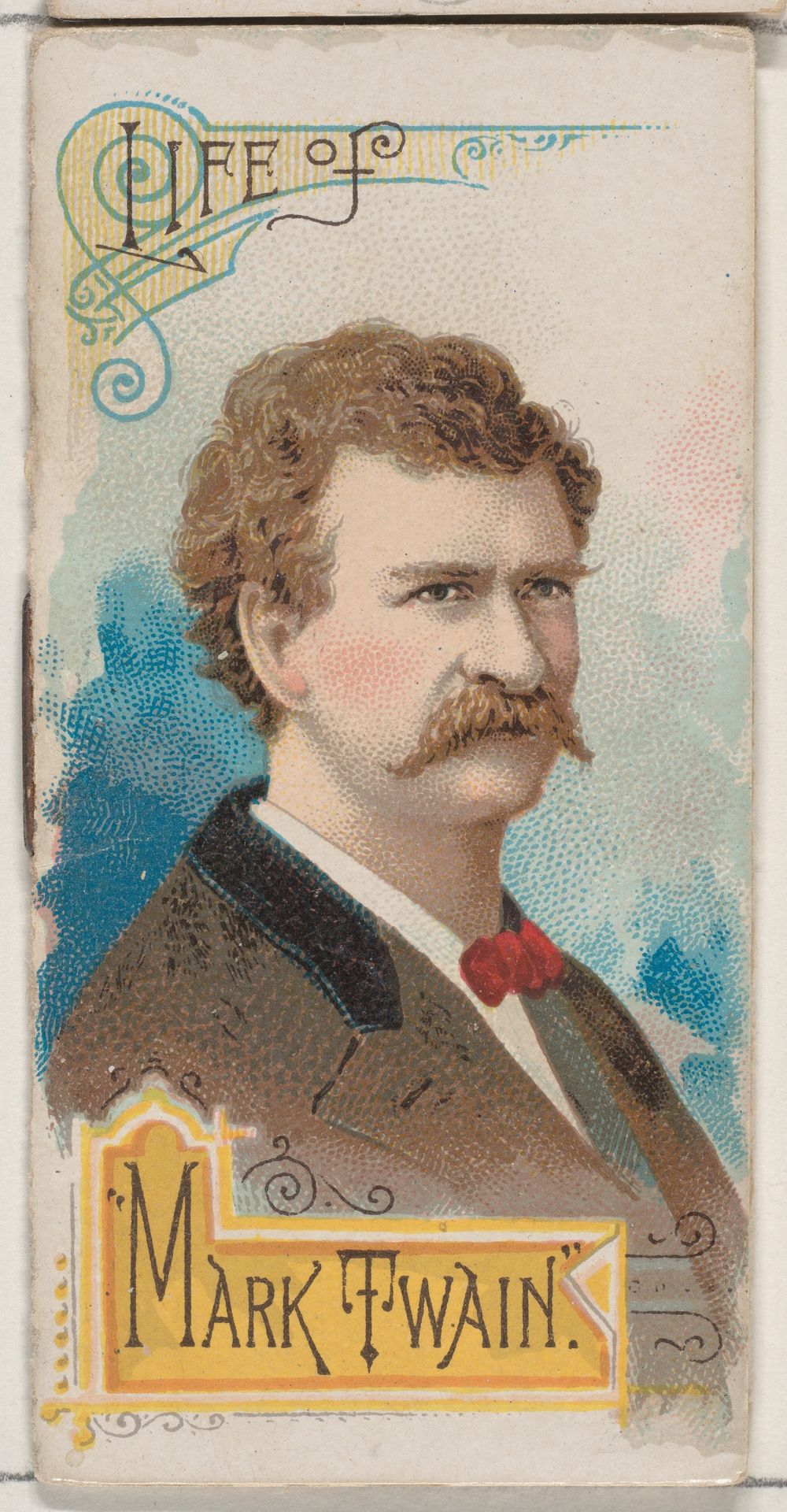 Life of Mark Twain, from the Histories of Poor Boys and Famous People series of booklets (N79) for Duke brand cigarettes by W. Duke, Sons & Co.