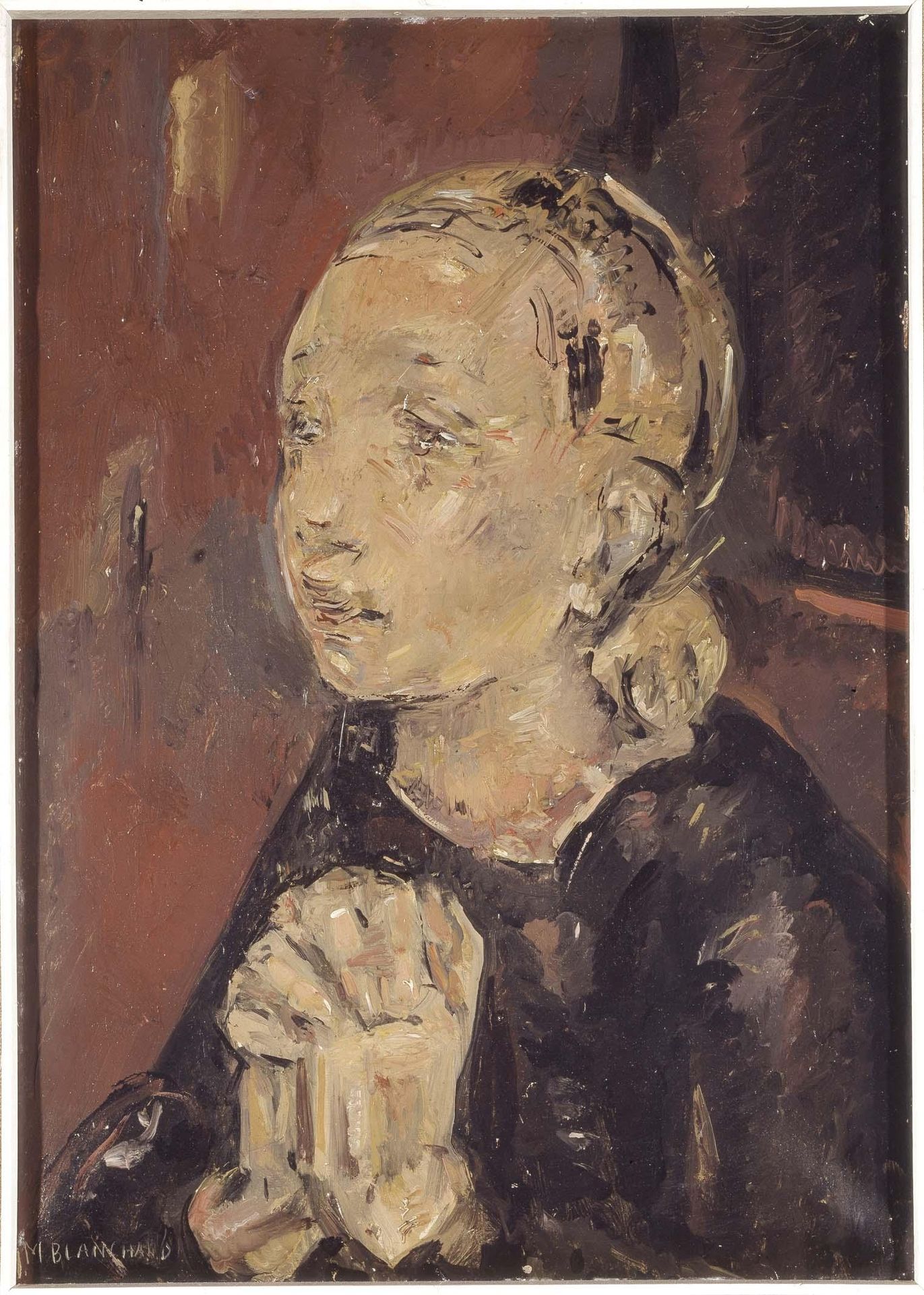 Girl in Prayer by María Blanchard