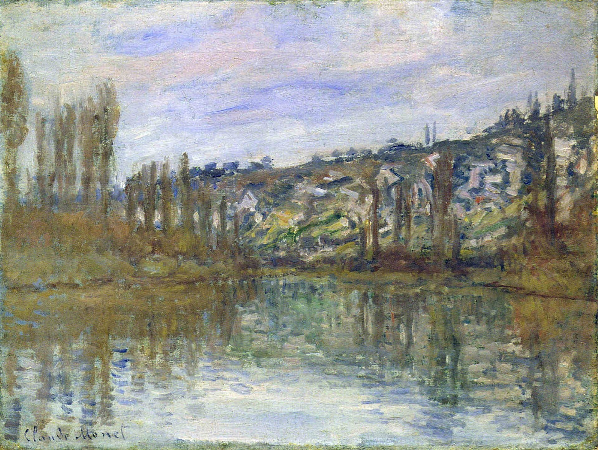The Seine near Vetheuil by Claude Monet