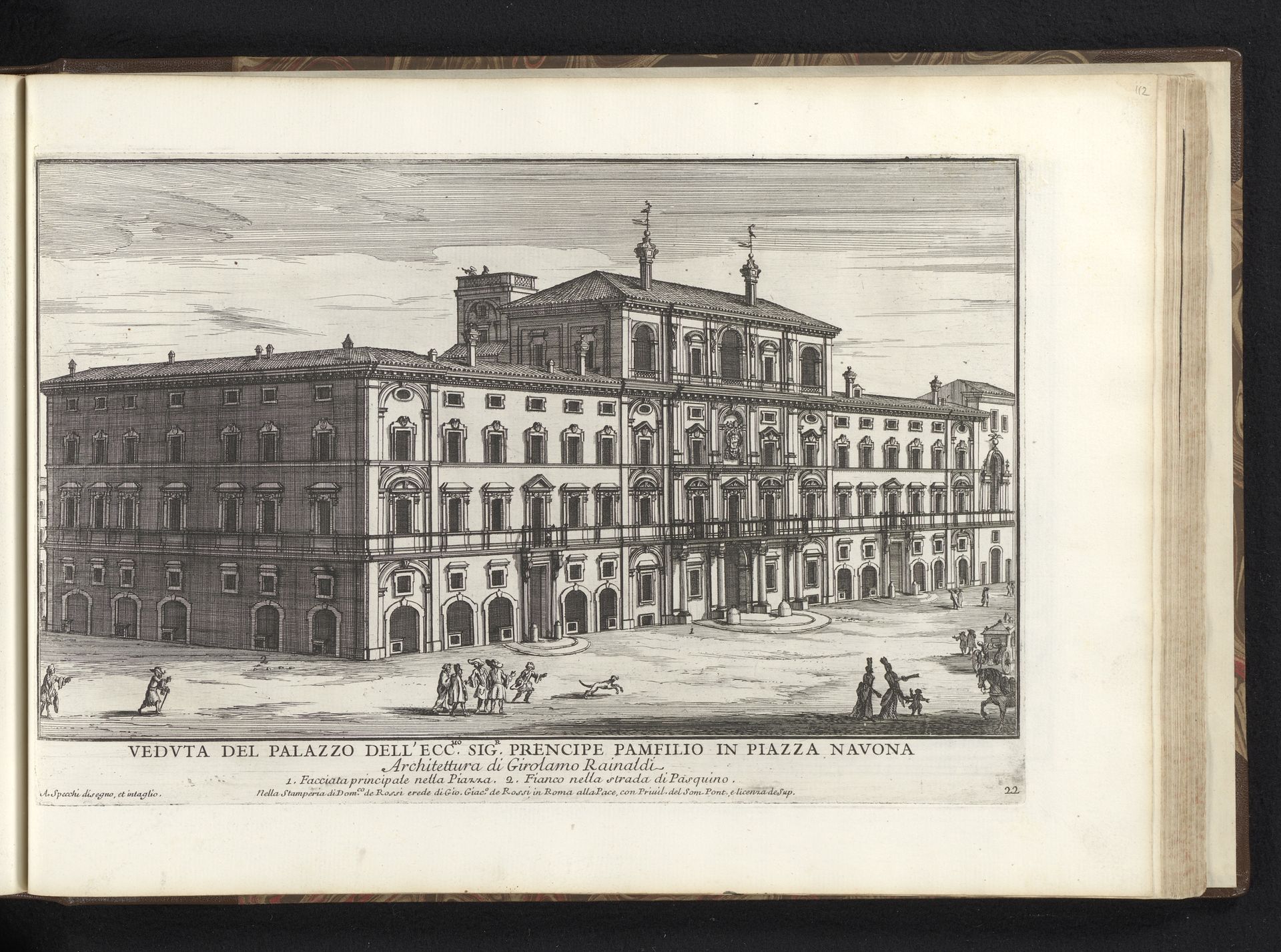 Palazzo Pamphilj te Rome by Alessandro Specchi
