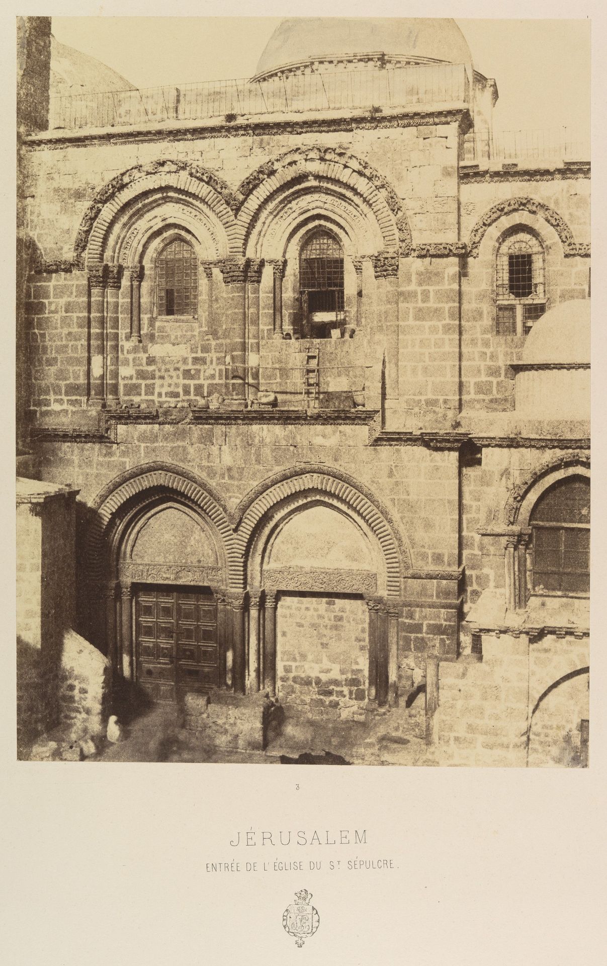 Jérusalem. Entrée de l'Église du St. Sépulcre by Louis de Clercq