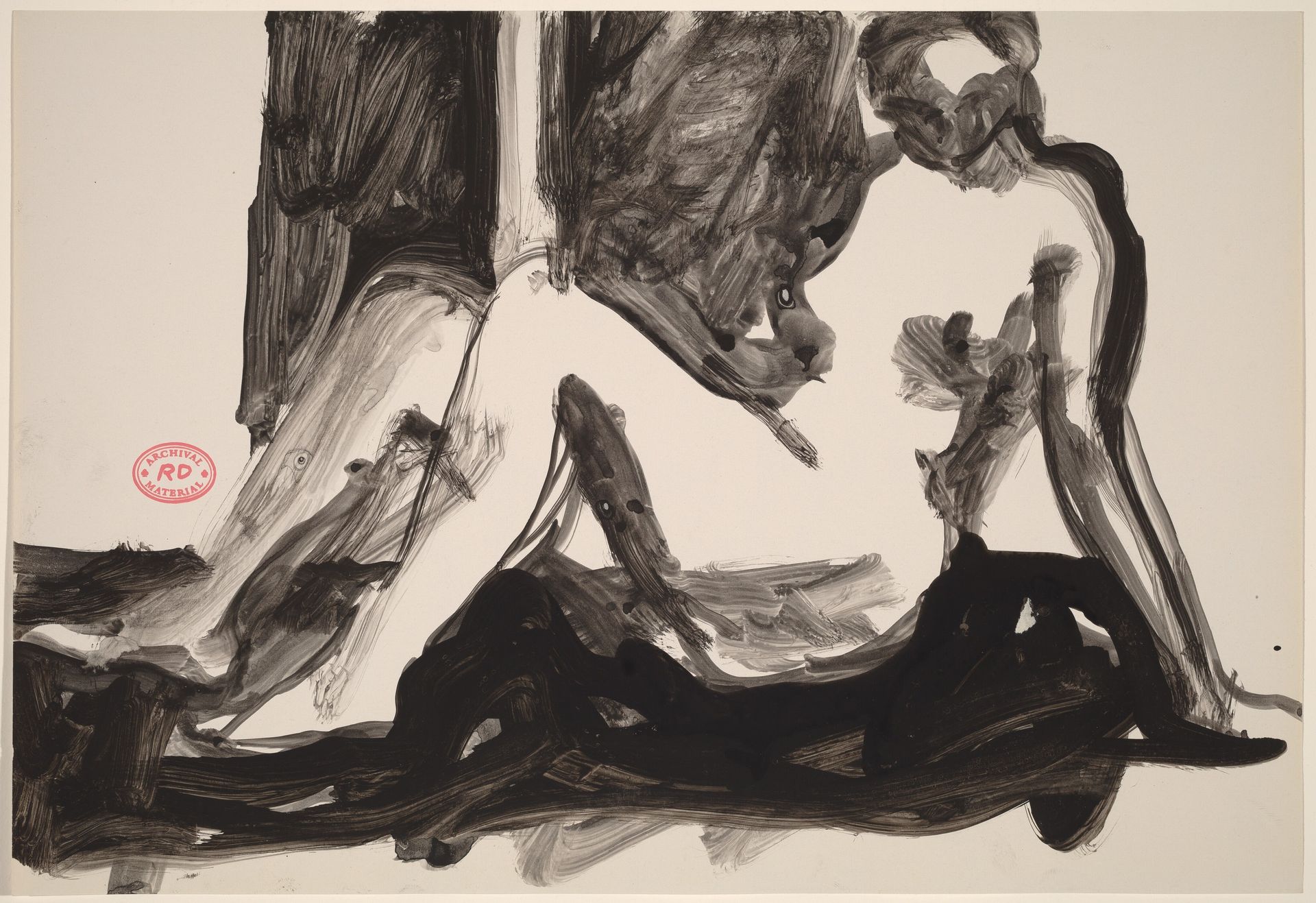 Untitled [female nude seated and leaning back] by Richard Diebenkorn