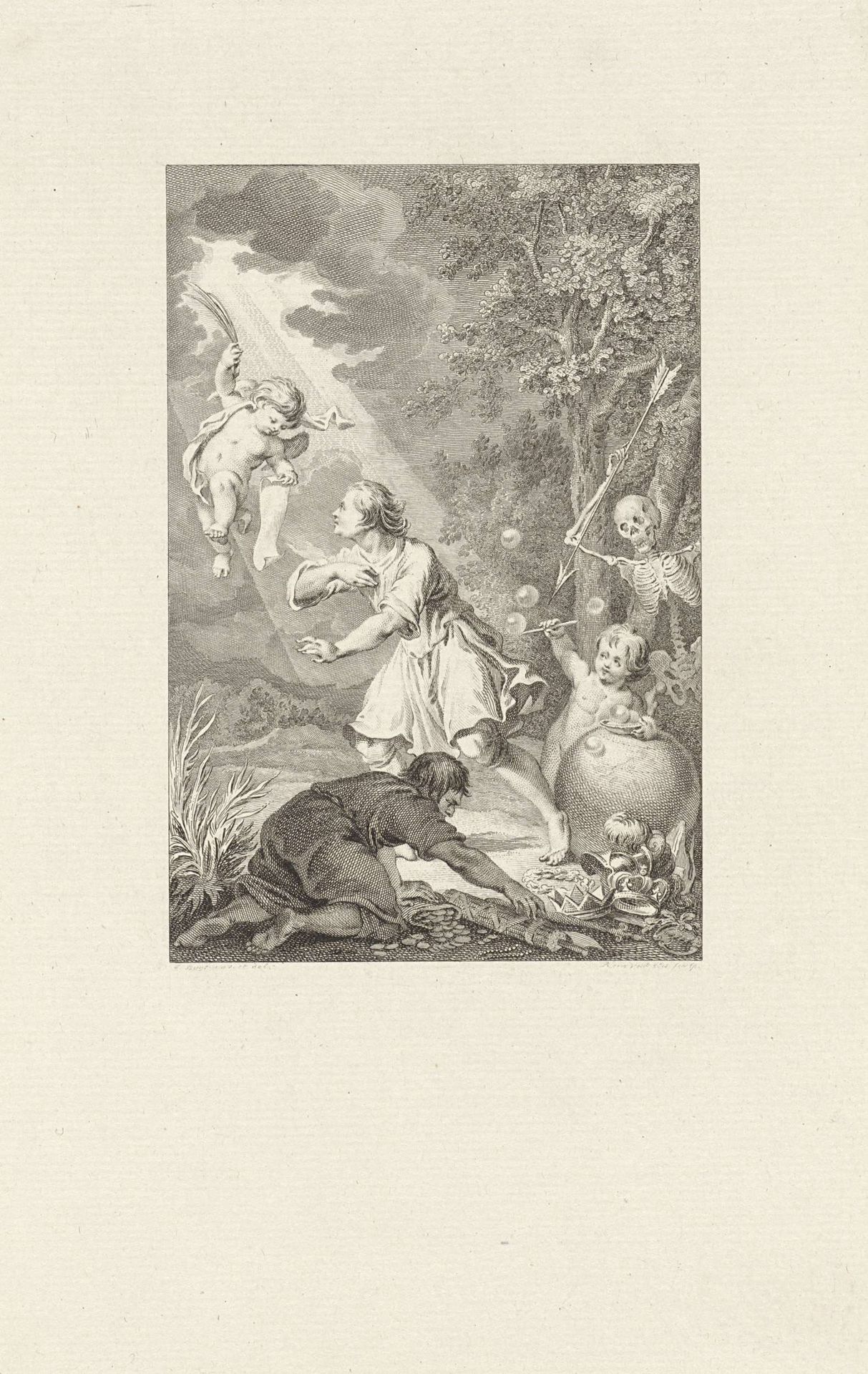 Aantrekkingskracht van het wereldlijke by Reinier Vinkeles