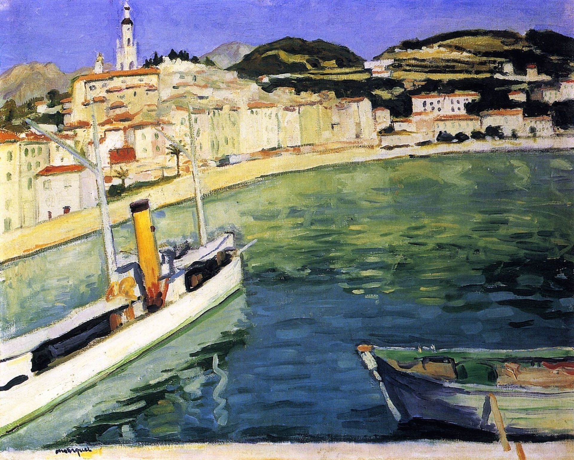 Harbor of Menton by Albert Marquet