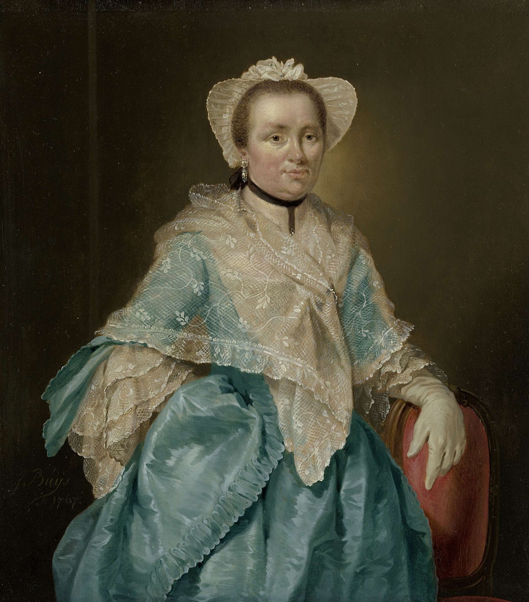 Portrait of Elisabeth Troost (1730-1790) by Jacobus Buys